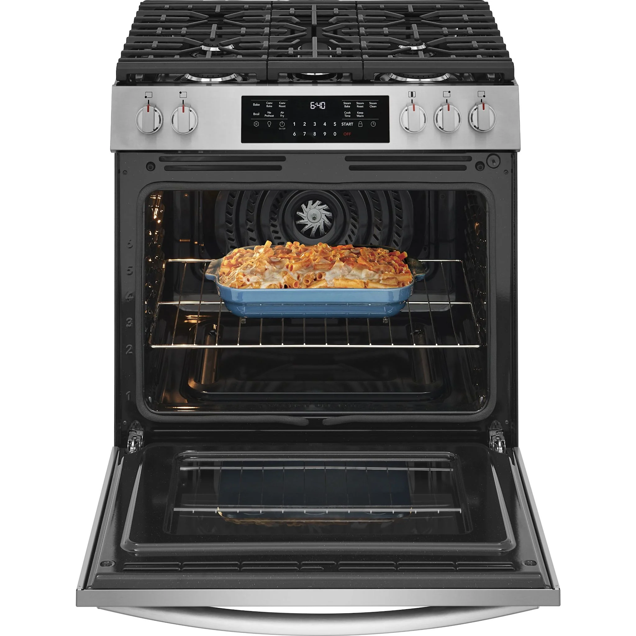 Frigidaire Gallery 30" Gas Range (GCFG3059BF) - SmudgeProof Stainless SteeL - Image 4