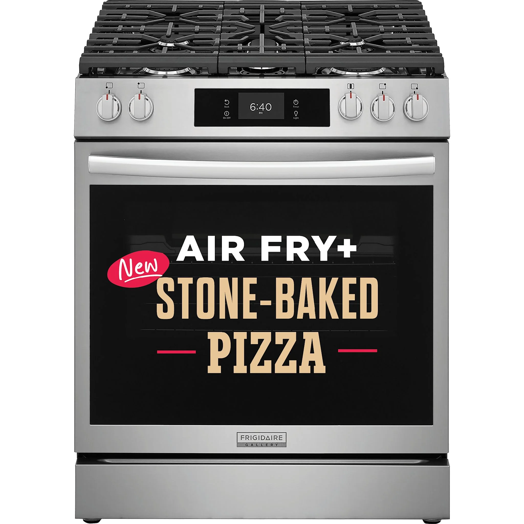 Frigidaire Gallery 30'' Front Control Gas Range with Stone-Baked Pizza - Stainless Steel (GCFG3070BF) - Image 2
