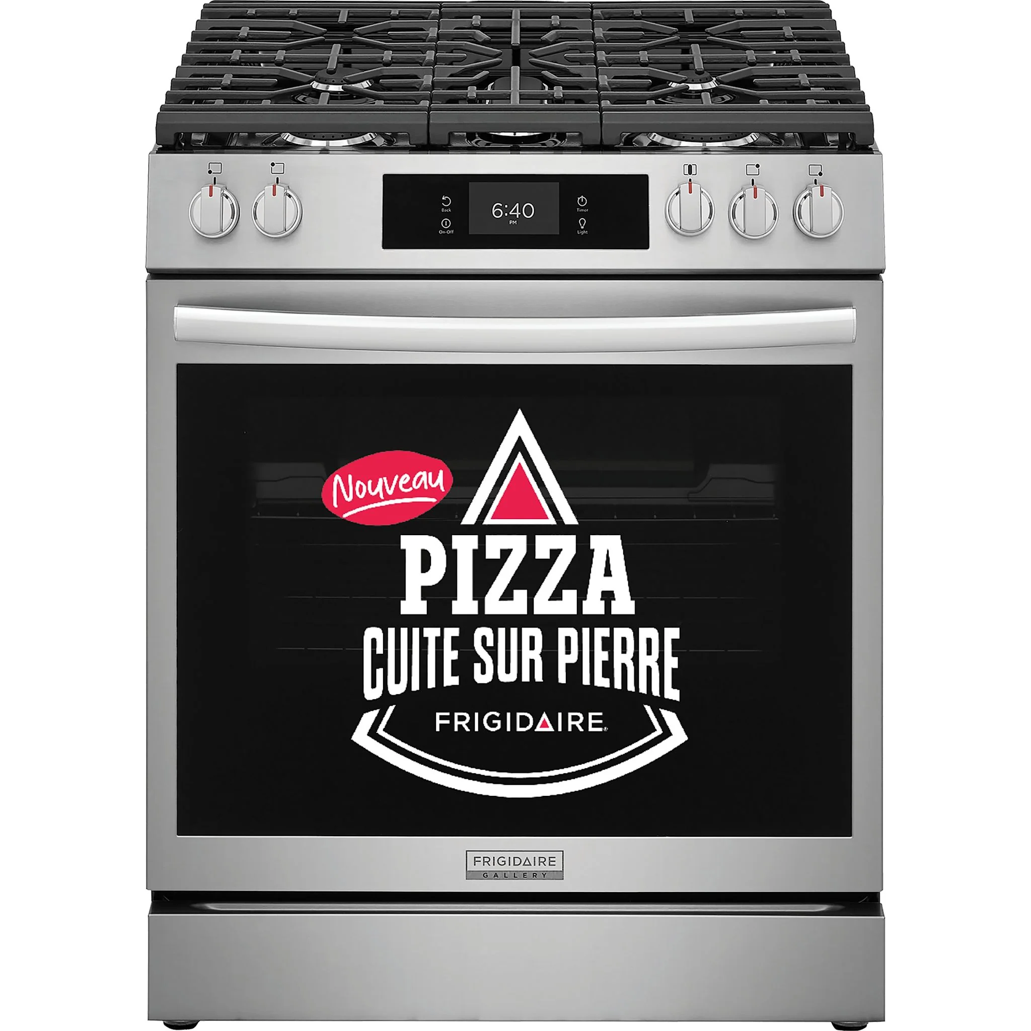 Frigidaire Gallery 30'' Front Control Gas Range with Stone-Baked Pizza - Stainless Steel (GCFG3070BF) - Image 6