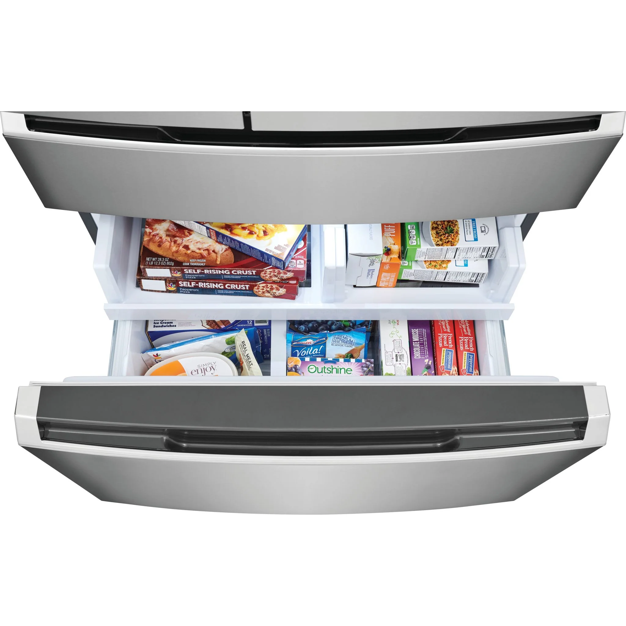 Frigidaire Gallery 22 Cu. Ft. Counter-Depth 4-Door French Door Refrigerator - Stainless Steel ( GRMC2273CF ) - Image 8