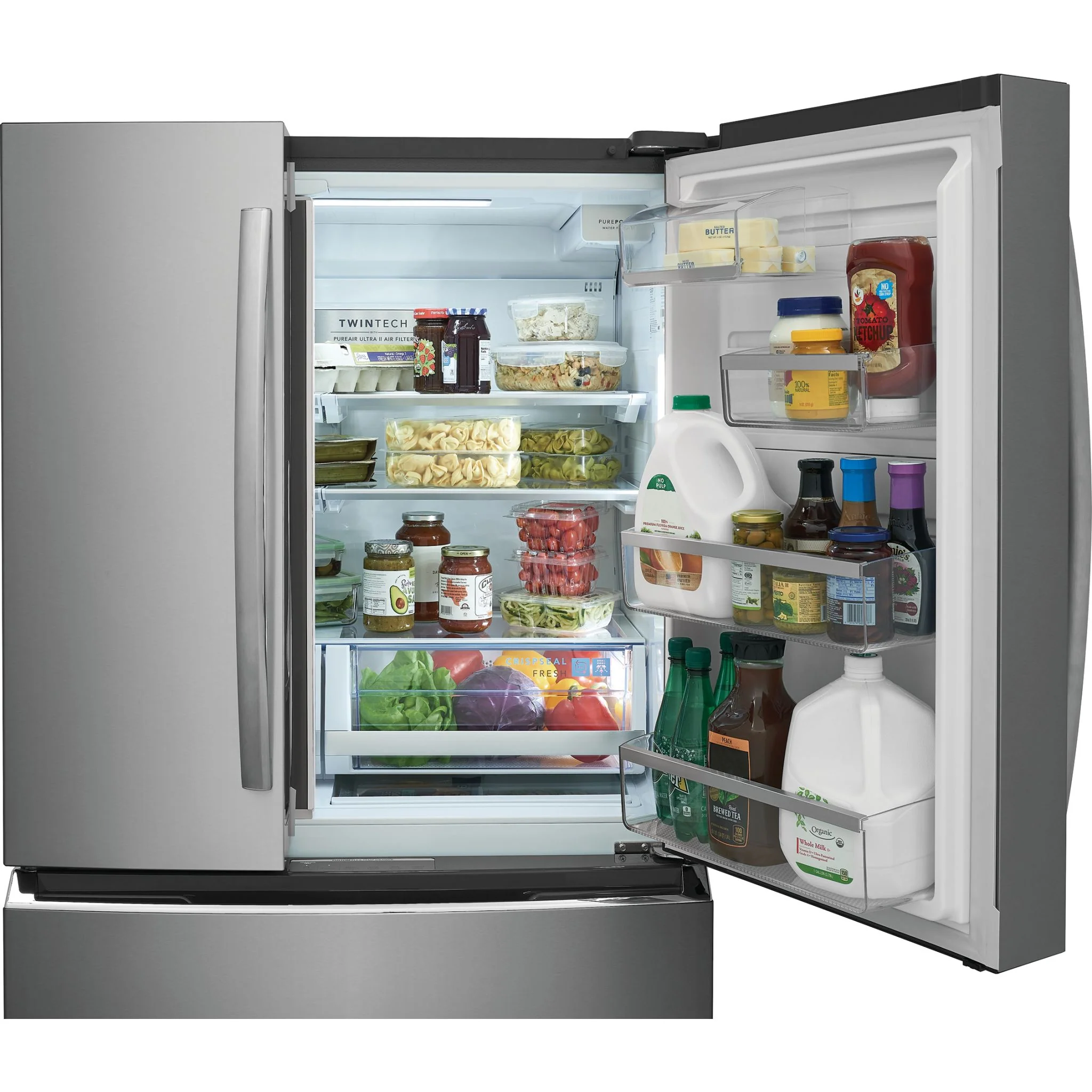 Frigidaire Gallery 22 Cu. Ft. Counter-Depth 4-Door French Door Refrigerator - Stainless Steel ( GRMG2272CF ) - Image 9