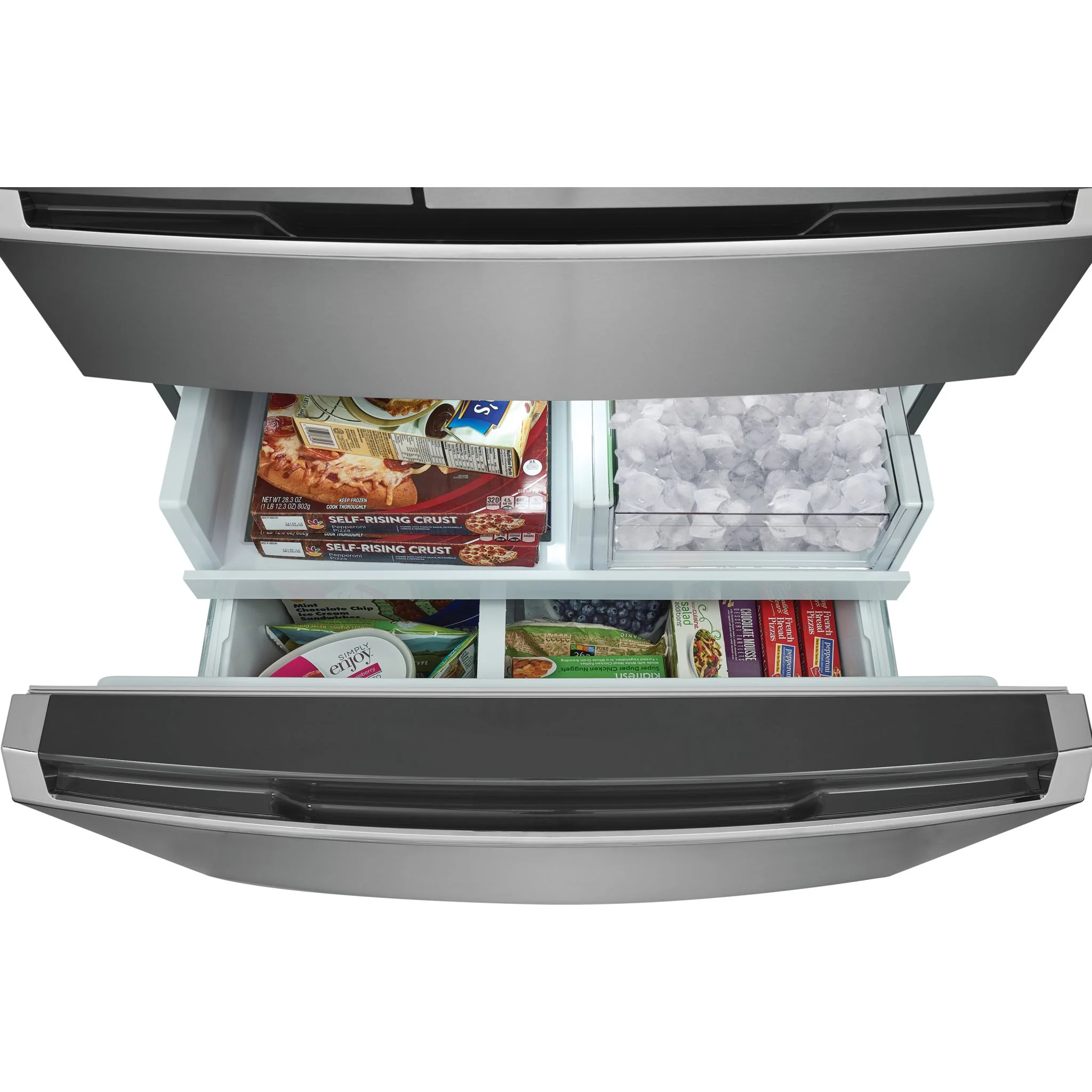 Frigidaire Gallery 27 Cu. Ft. Standard-Depth 4-Door French Door Refrigerator - Stainless Steel ( GRMN2872AF ) - Image 11