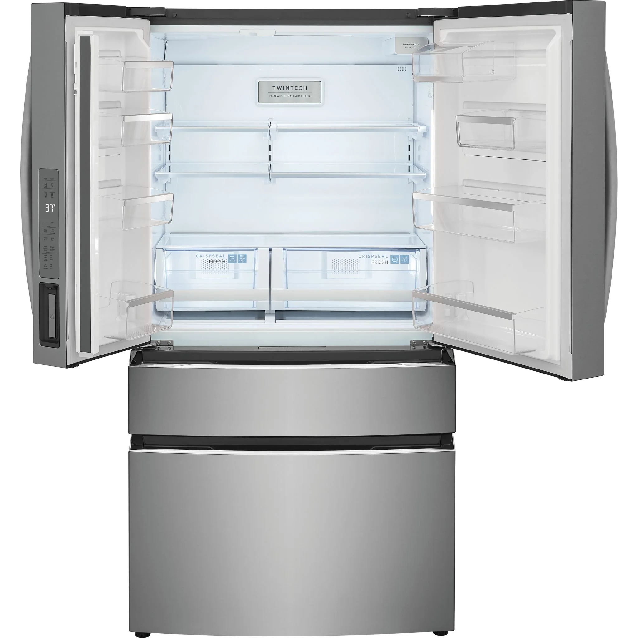 Frigidaire Gallery 27 Cu. Ft. Standard-Depth 4-Door French Door Refrigerator - Stainless Steel ( GRMN2872AF ) - Image 9