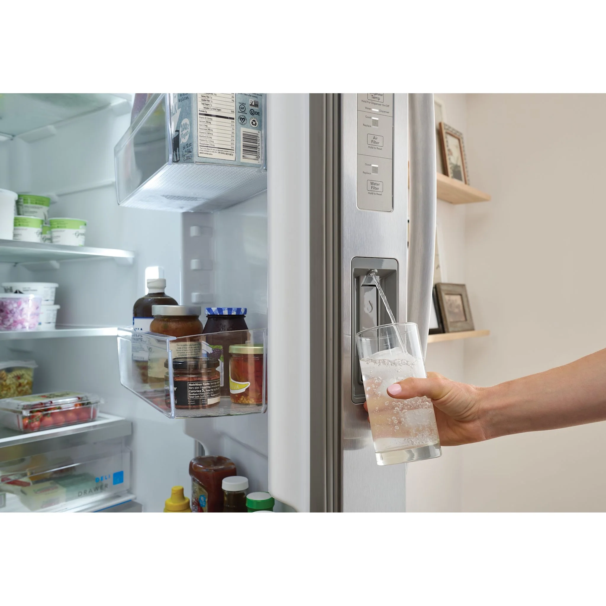 Frigidaire Gallery 26 Cu. Ft. 36" Standard Depth Side by Side Refrigerator - Stainless Steel ( GRSN2620AF ) - Image 6