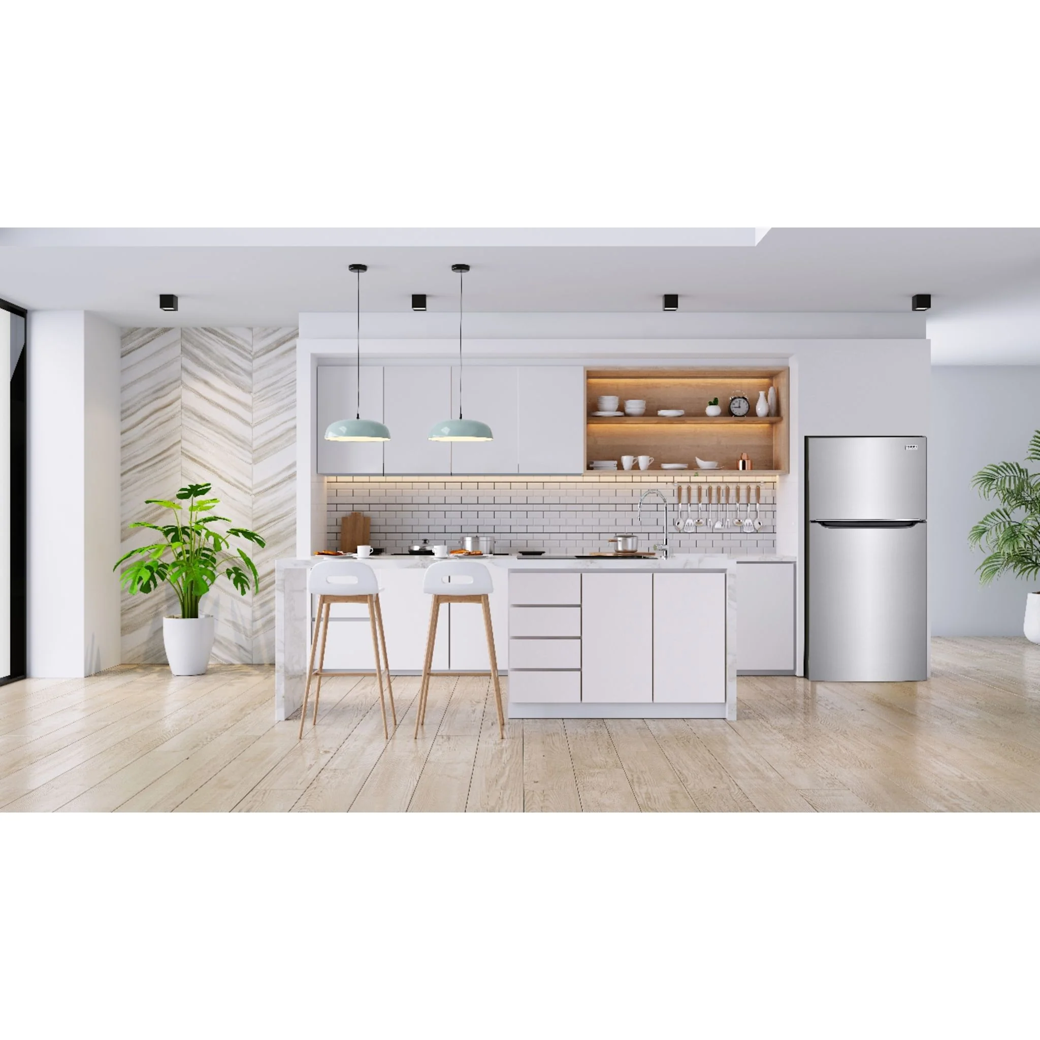 Frigidaire Gallery Top Mount Fridge (FGHT2055VF) - Stainless Steel - Image 9