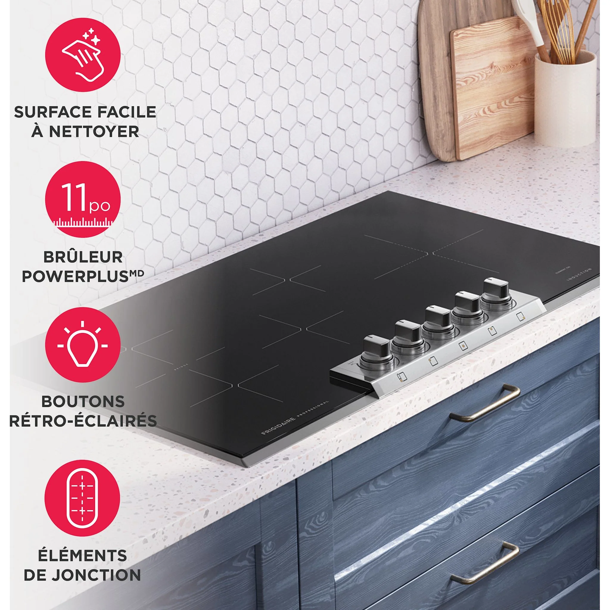 Frigidaire Professional 36" Induction Cooktop - Stainless Steel ( PCCI3680AF ) - Image 8