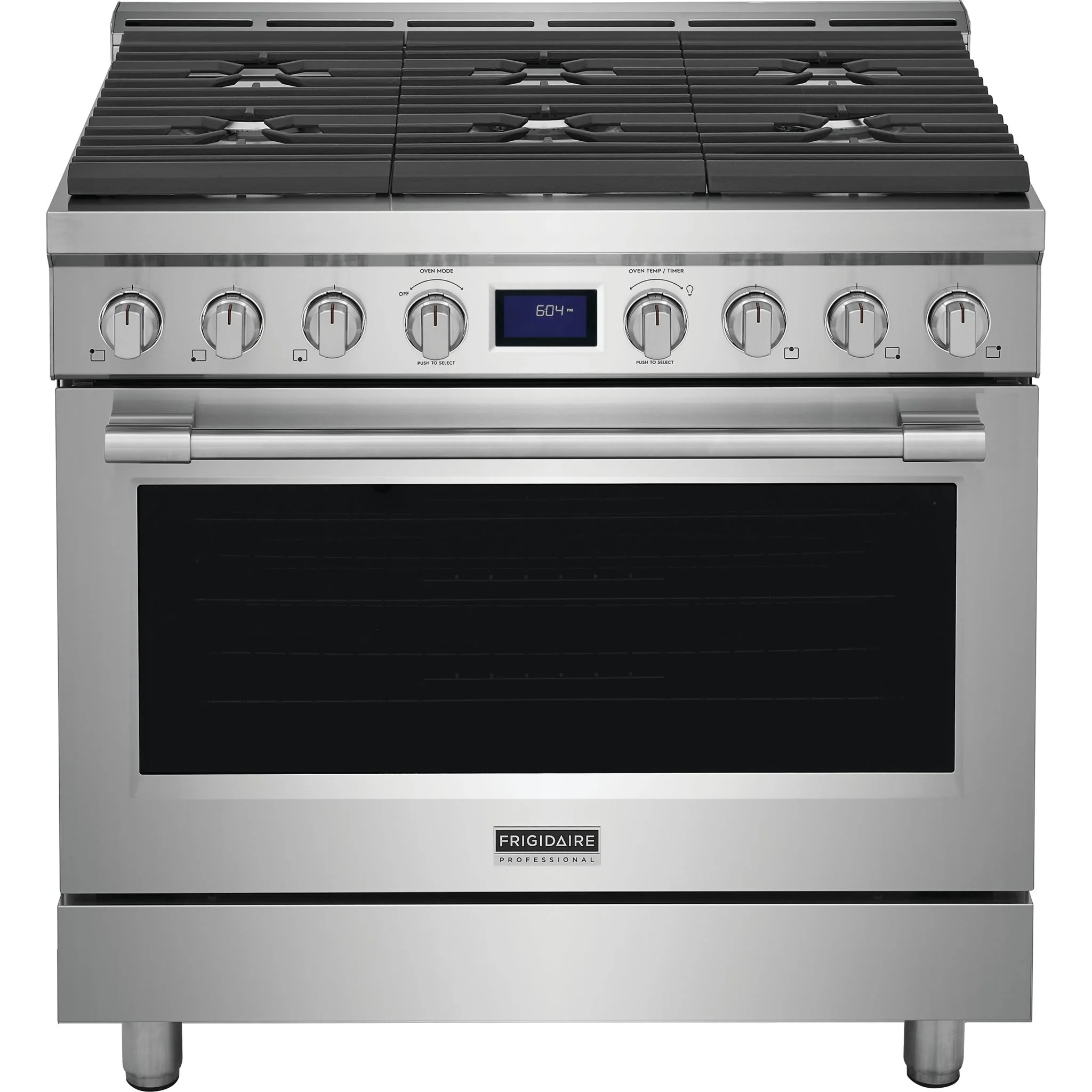 Frigidaire Professional 36" Front Control Freestanding Gas Range - Stainless Steel ( PCFG3670AF )