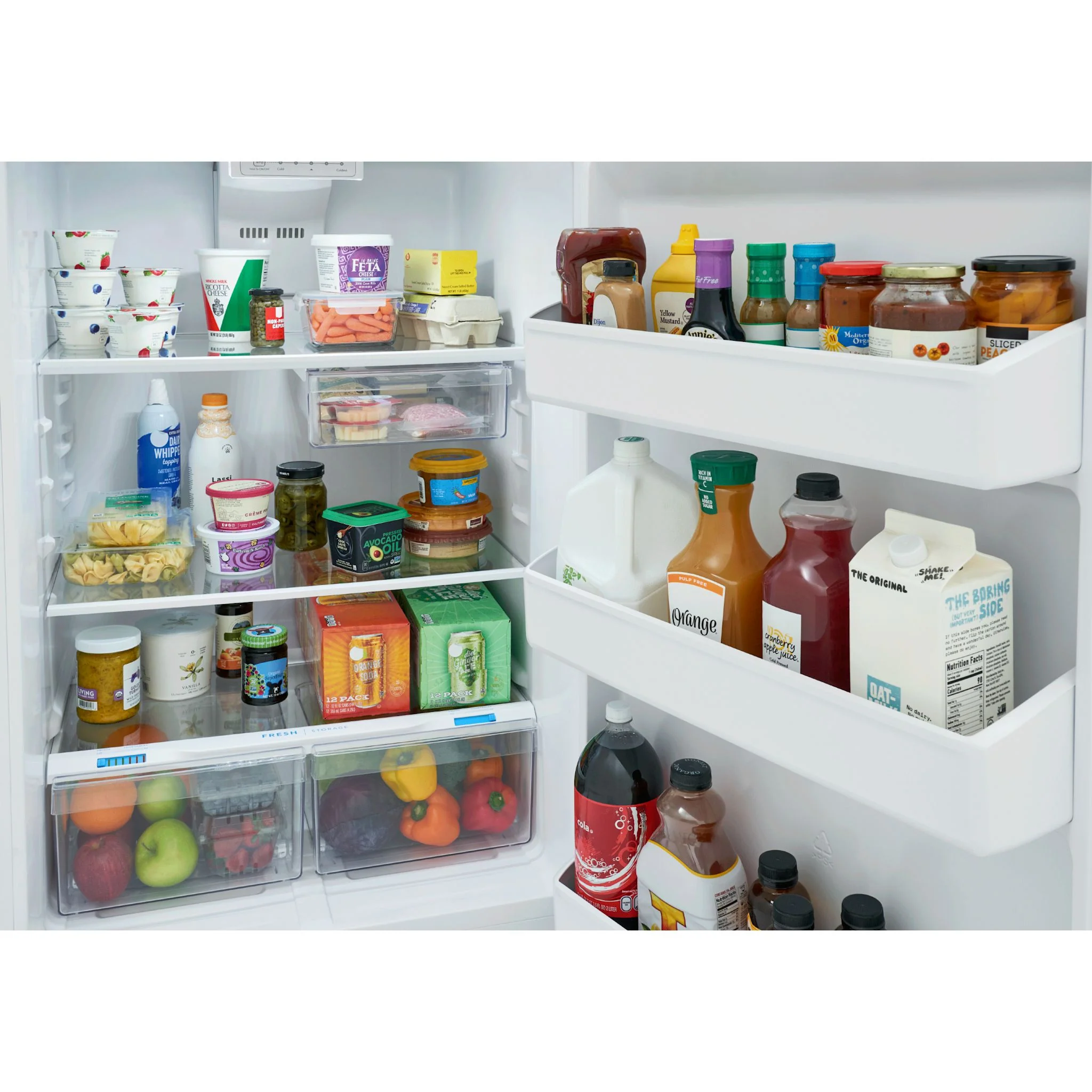 Frigidaire 18 Cu. Ft. Garage Ready Top Freezer Refrigerator - White ( FRTE1835AW ) - Image 6
