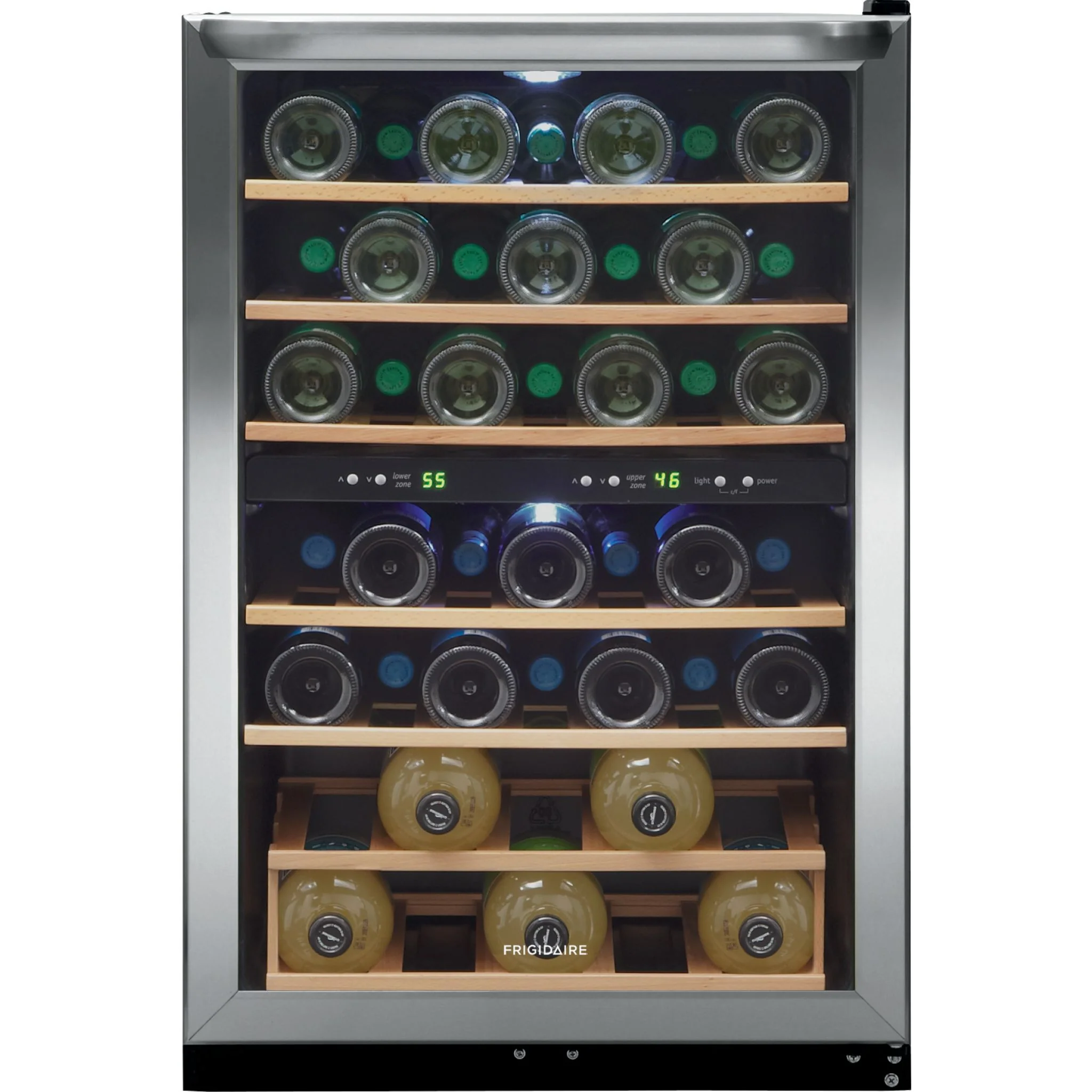 Frigidaire 45 Bottle Two-Zone Wine Cooler - Stainless Steel ( FRWW4543AS ) - Image 3