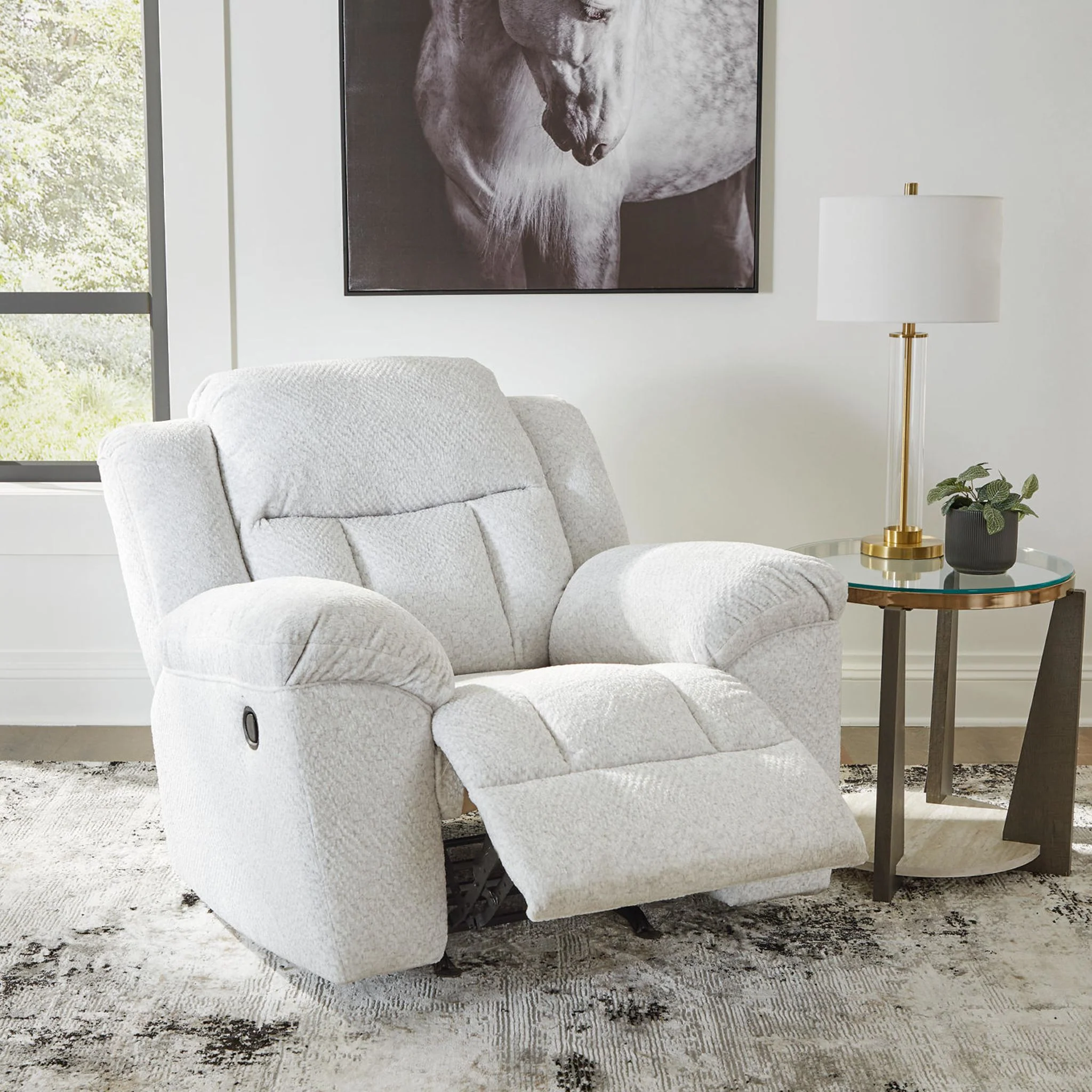 Frohn Recliner - Snow - Image 7