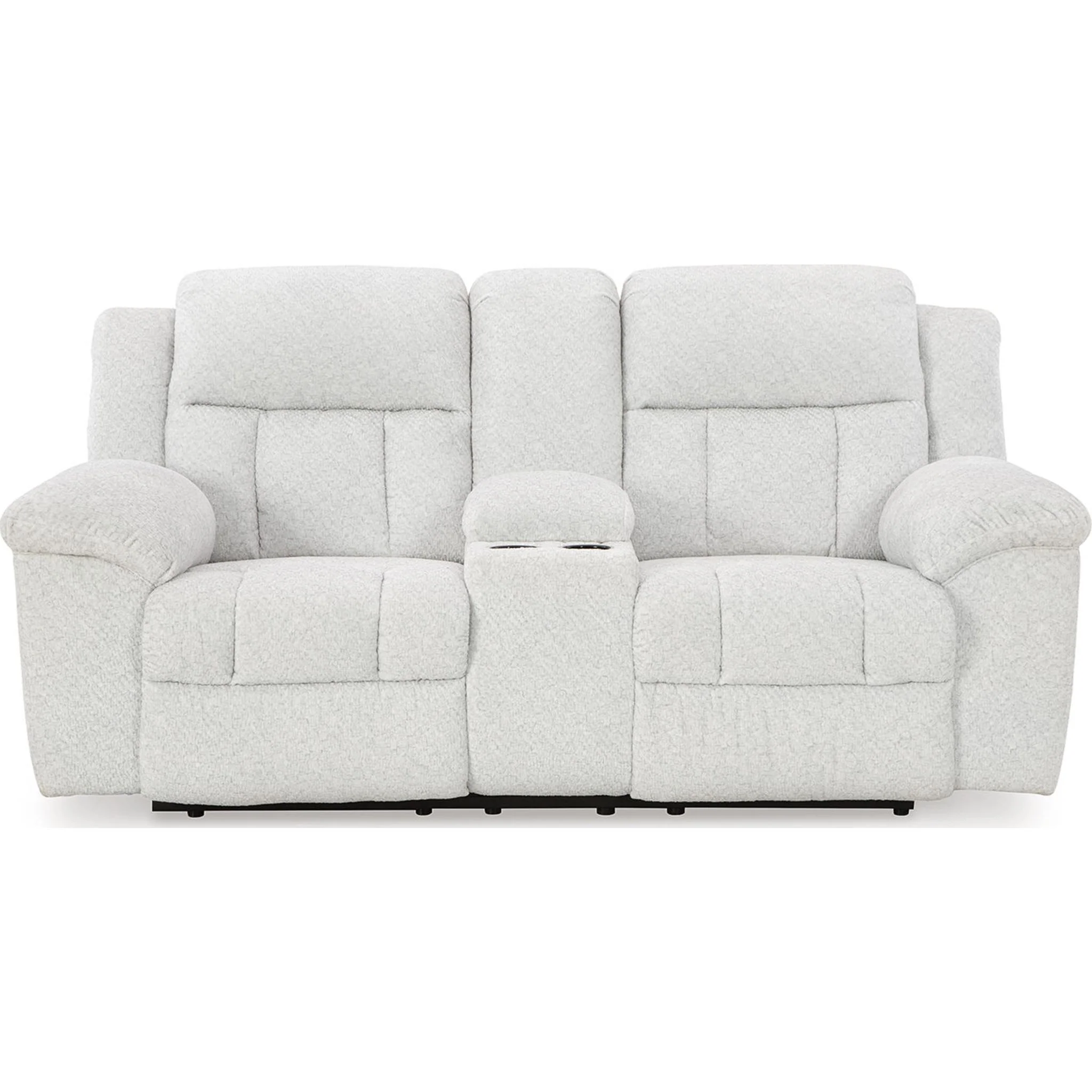Frohn Reclining Loveseat with Console - Snow