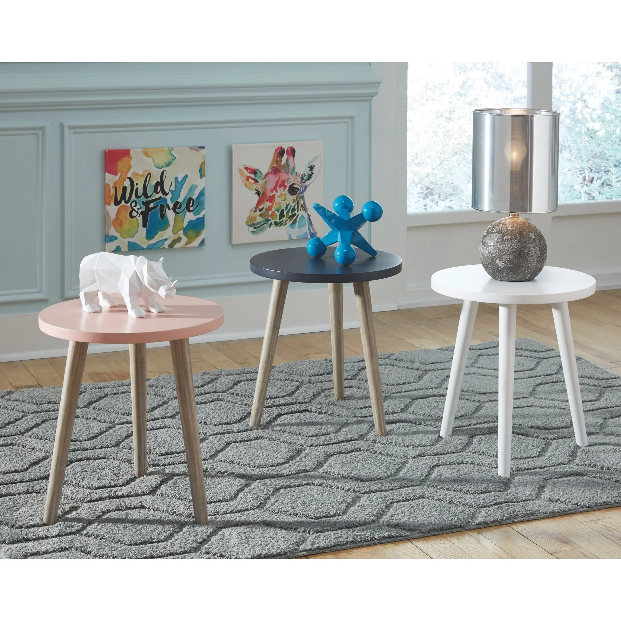 Fullersen Accent Table - Blue - Image 4