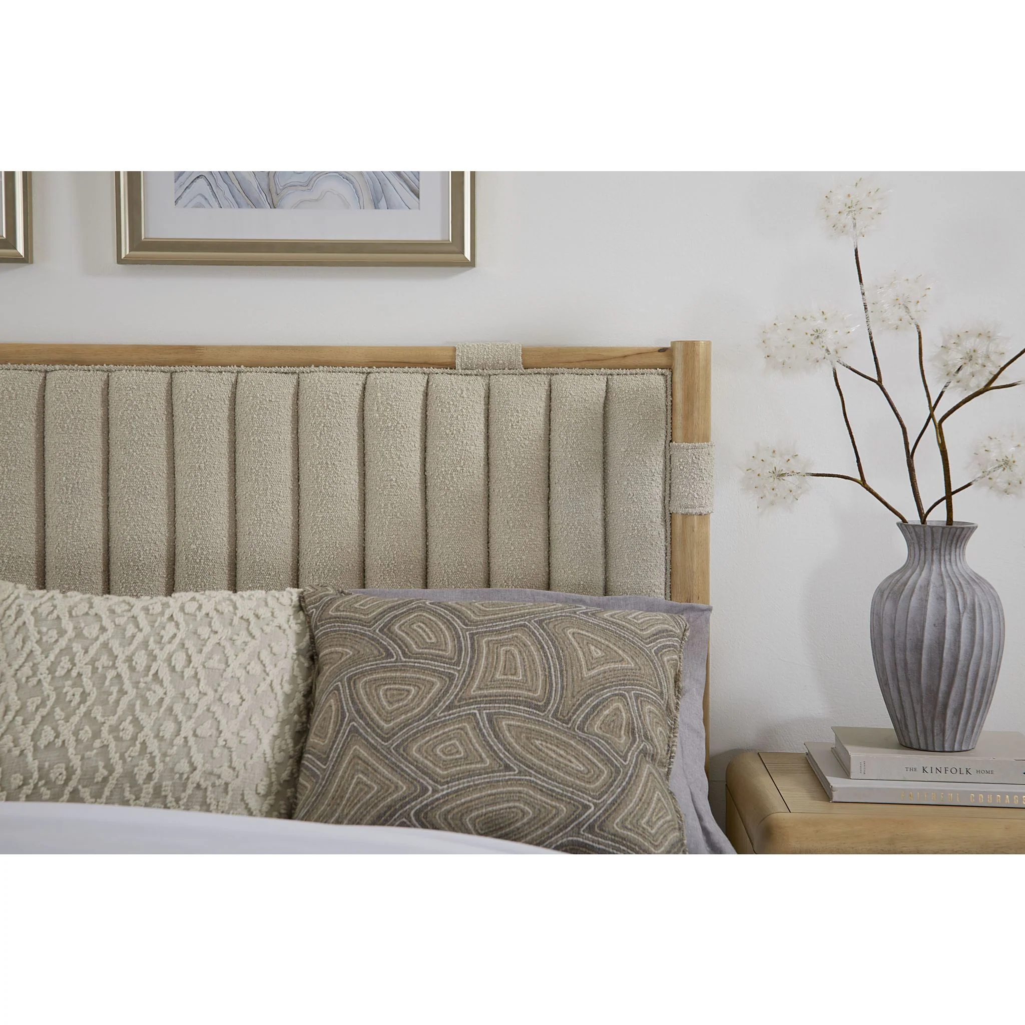 Furano Full Platform Bed - Brun Boucle/Ginger - Image 8