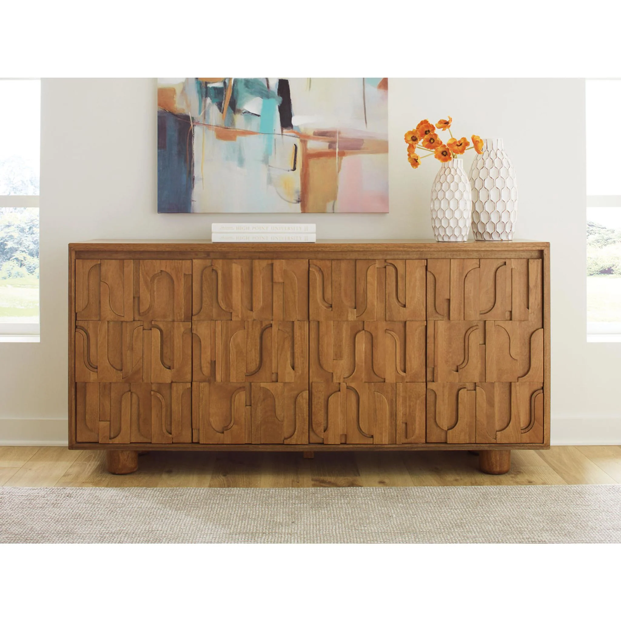 Gadburg Accent Cabinet - Medium Brown - Image 2