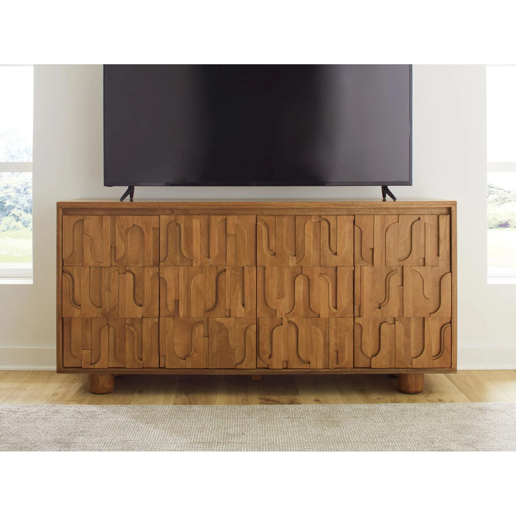 Gadburg Accent Cabinet - Medium Brown - Image 7