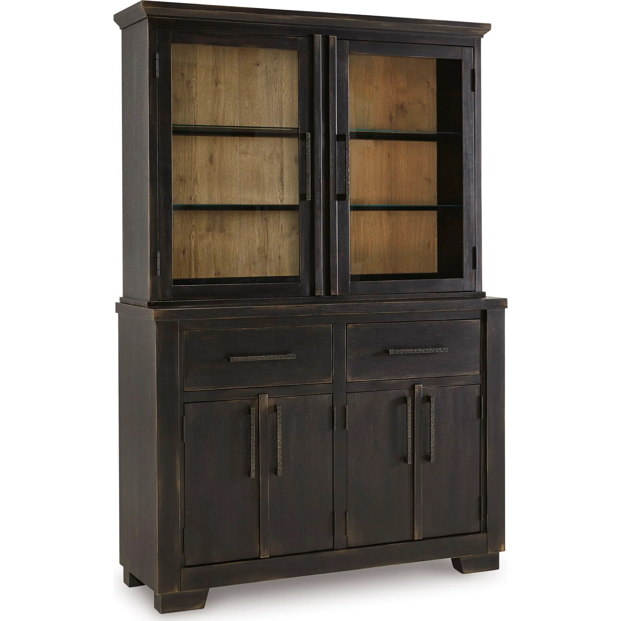 Galliden Buffet & Hutch - Black/Brown - (D841D3)