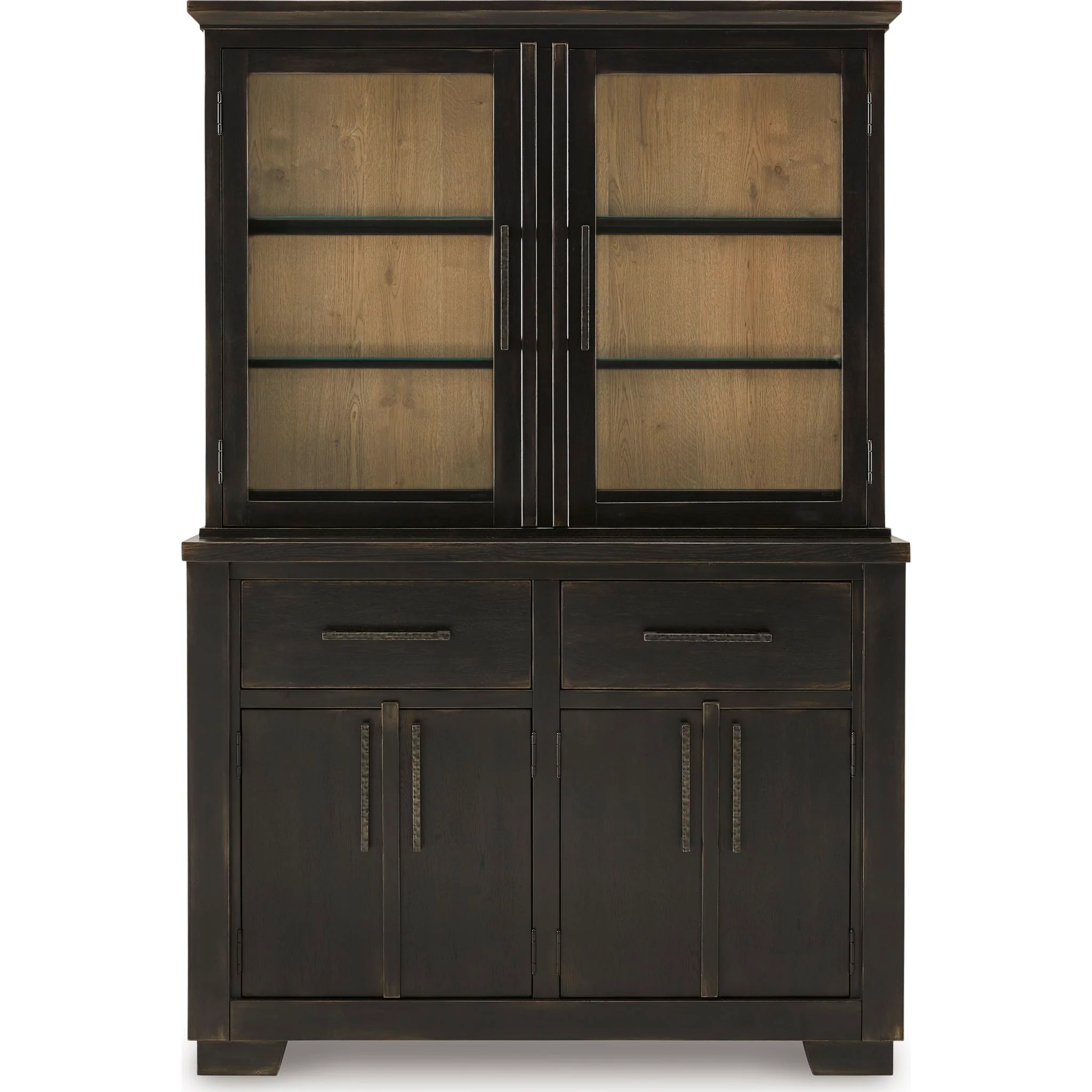 Galliden Buffet & Hutch - Black/Brown - (D841D3) - Image 3