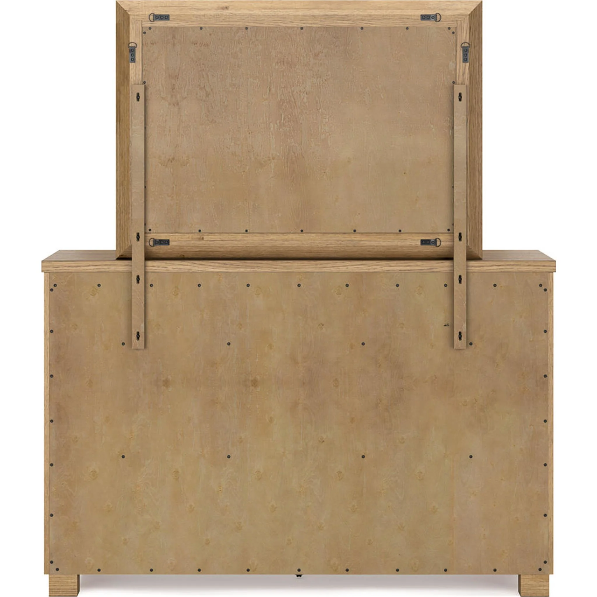 Galliden Dresser and Mirror - Light Brown - Image 6