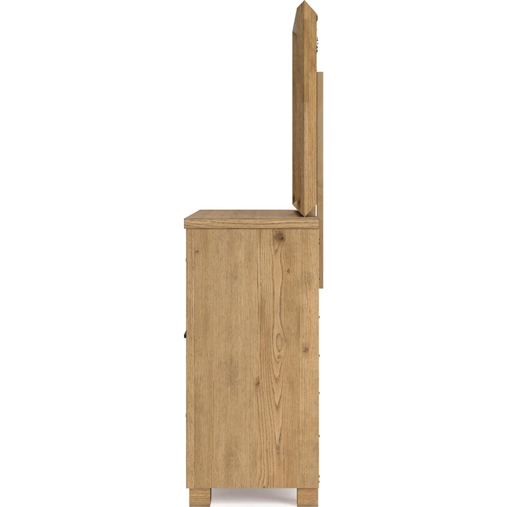 Galliden Dresser and Mirror - Light Brown - Image 8