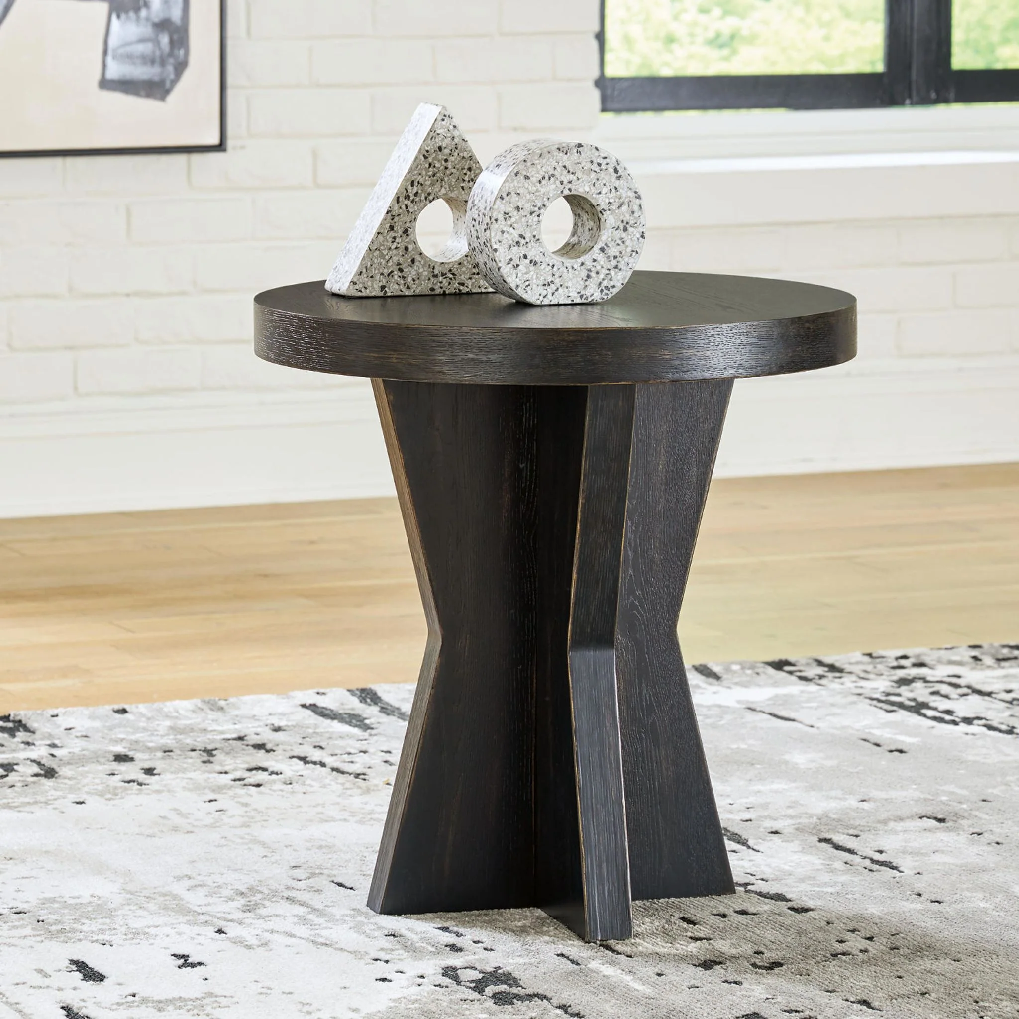 Galliden End Table - Black - Image 2