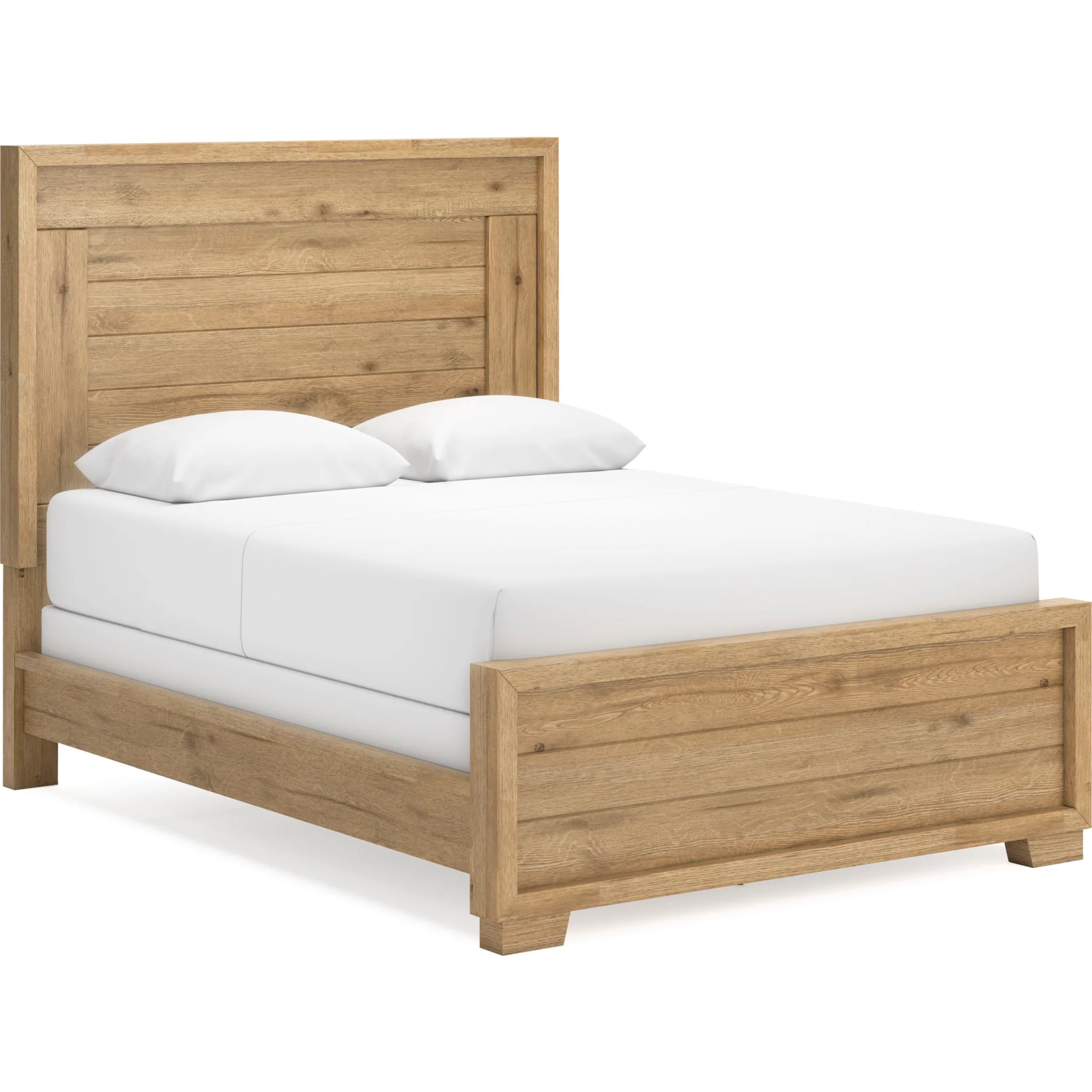 Galliden Panel Bed - Light Brown
