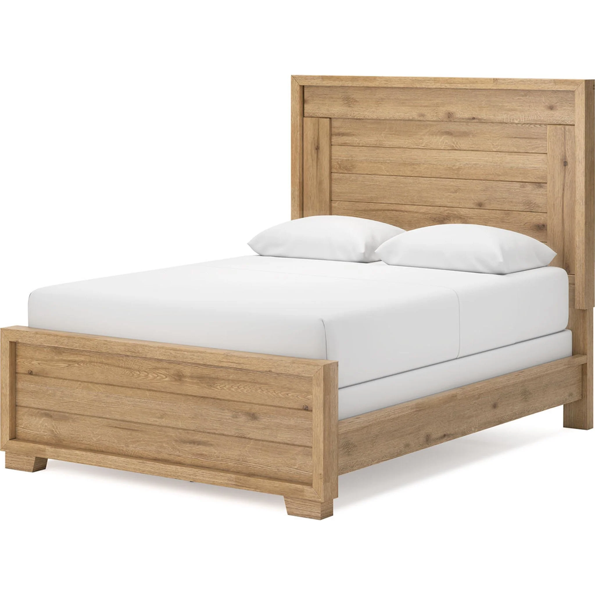 Galliden Panel Bed - Light Brown - Image 13