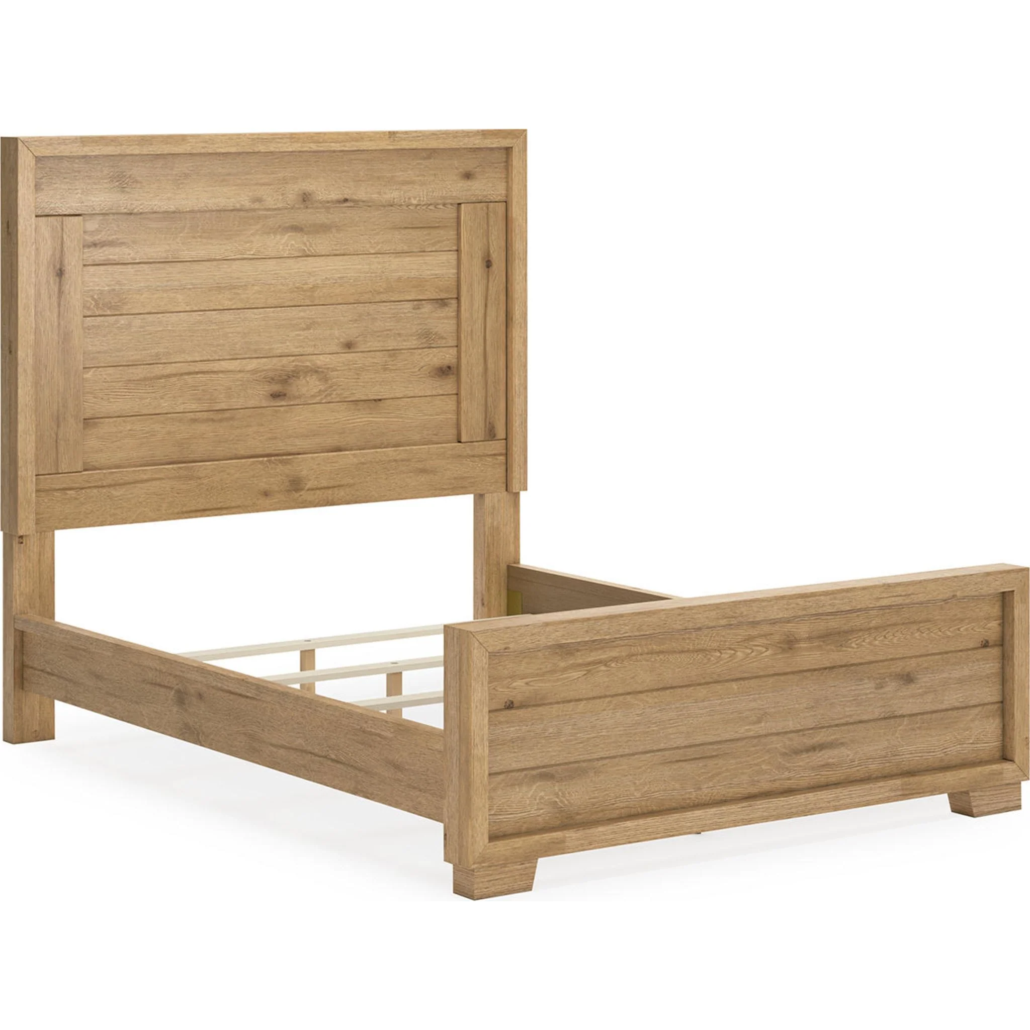 Galliden Panel Bed - Light Brown - Image 14