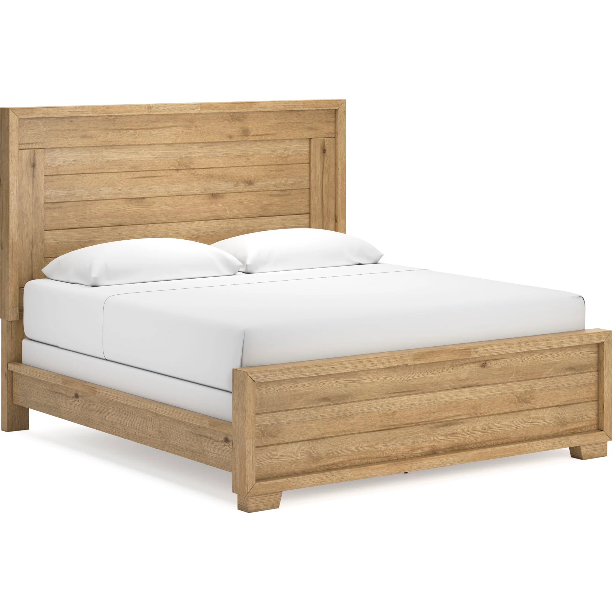 Galliden Panel Bed - Light Brown - Image 22