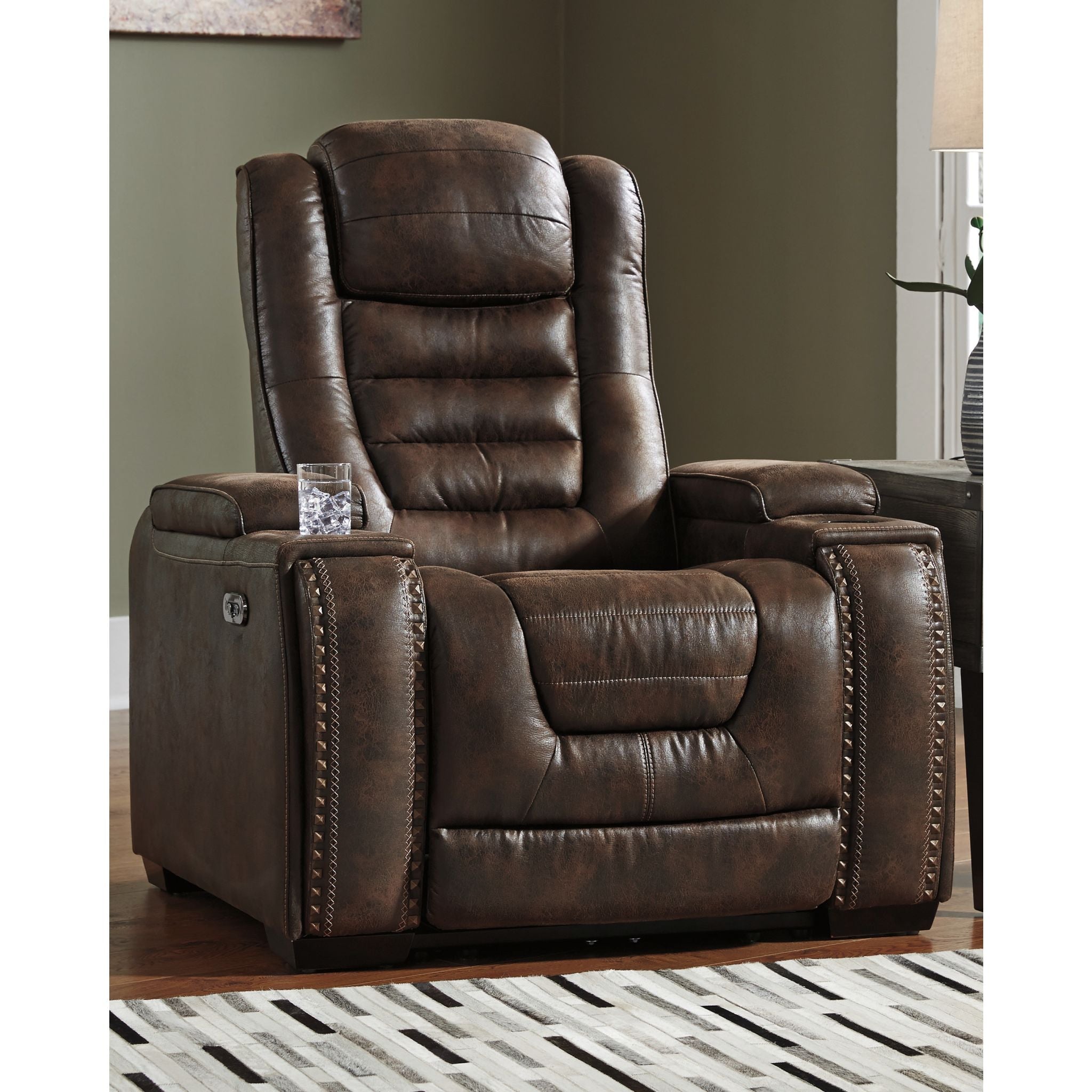Game Zone Power Recliner - Bark - Image 2