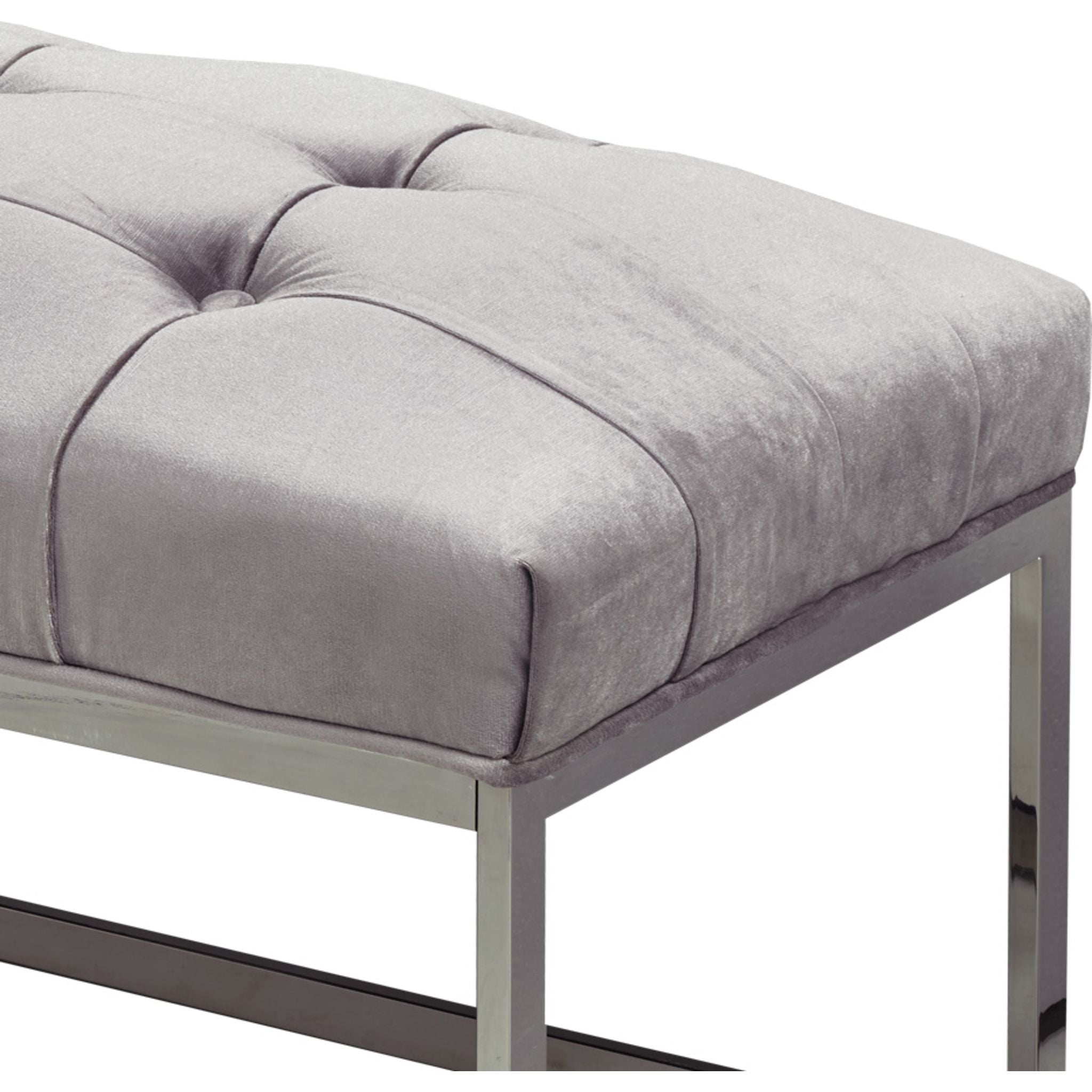 Gap Dining Bench - Grey Velvet - (100330) - Image 2