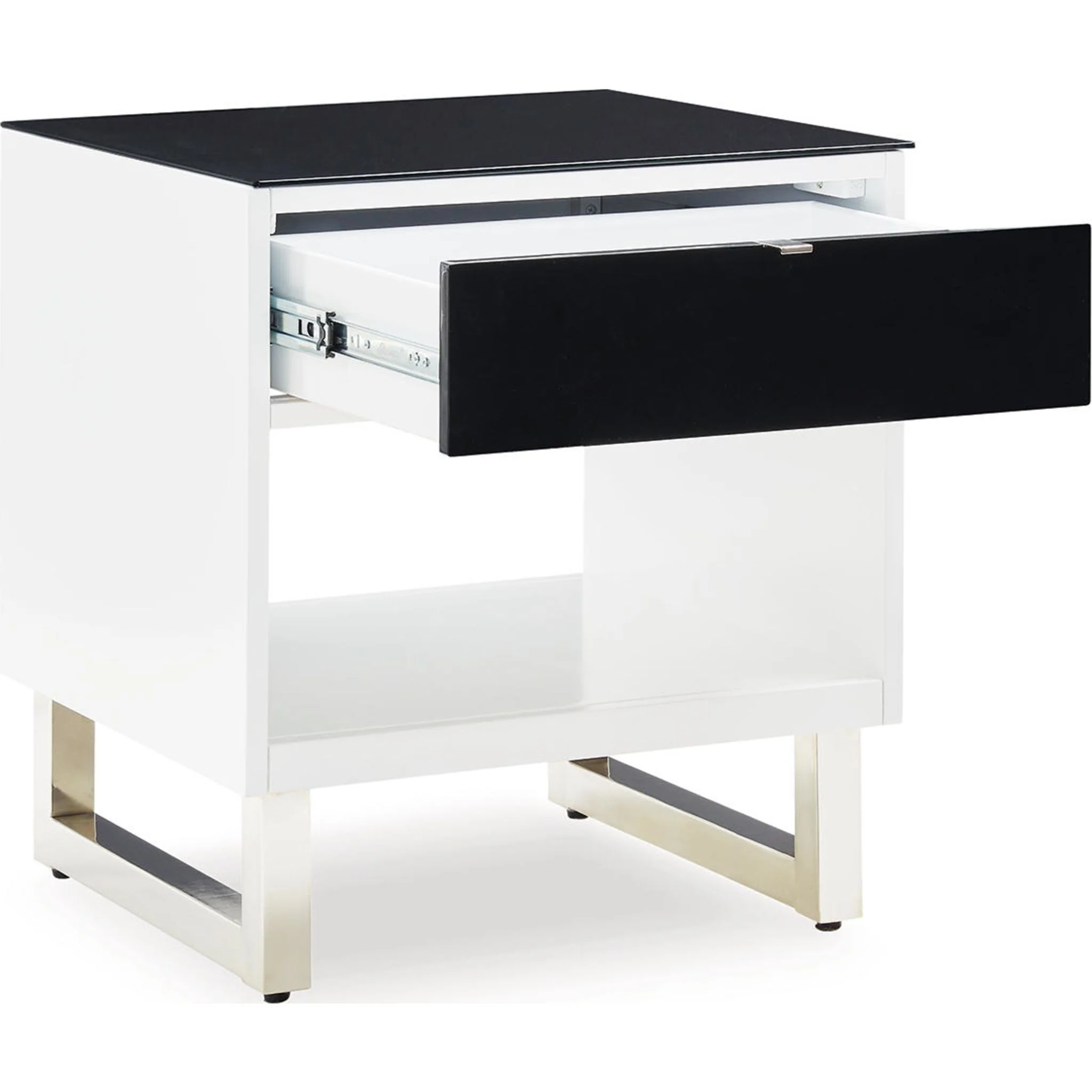 Gardoni End Table - White/Black - Image 3