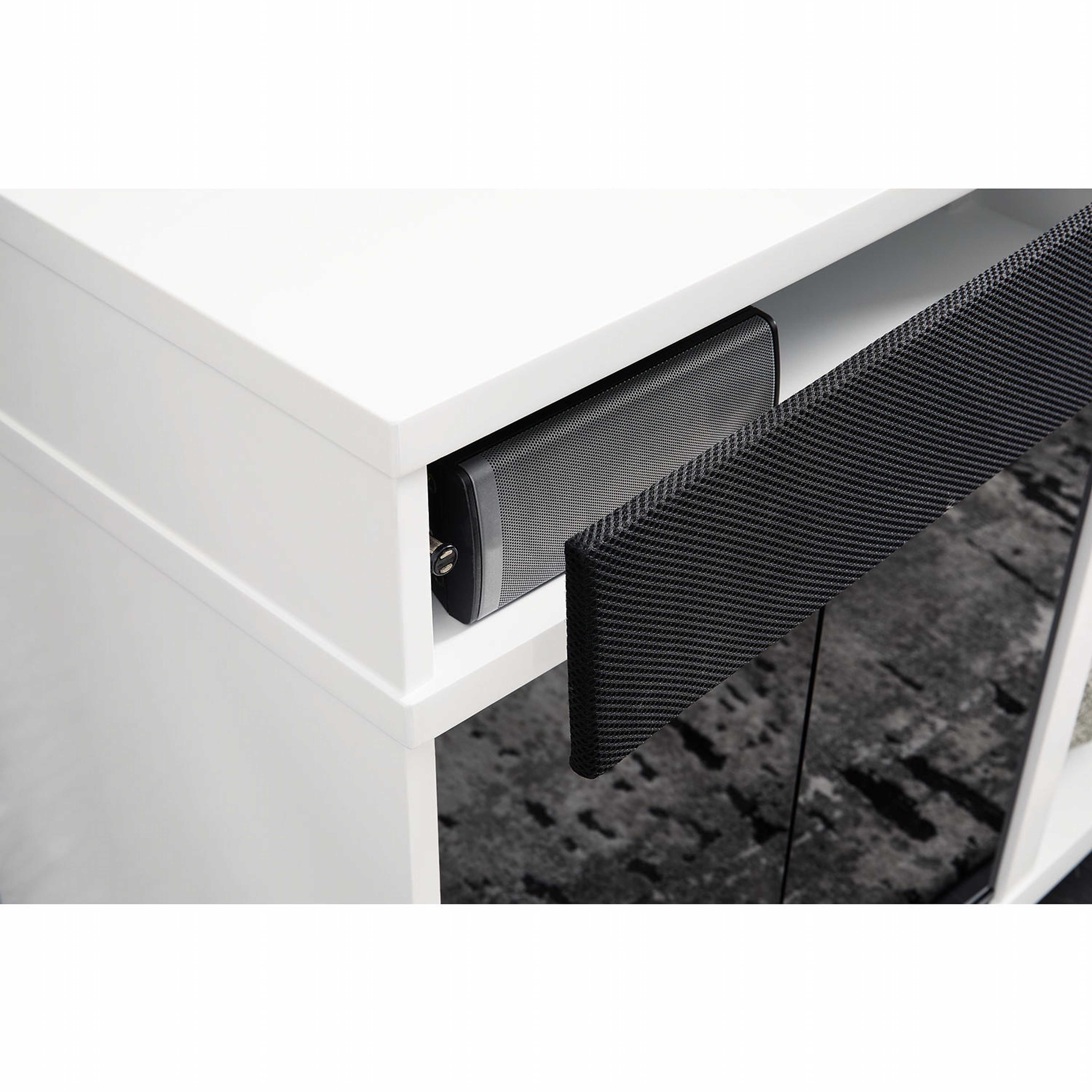 Gardoni TV Stand with Fireplace - White/Black - Image 6