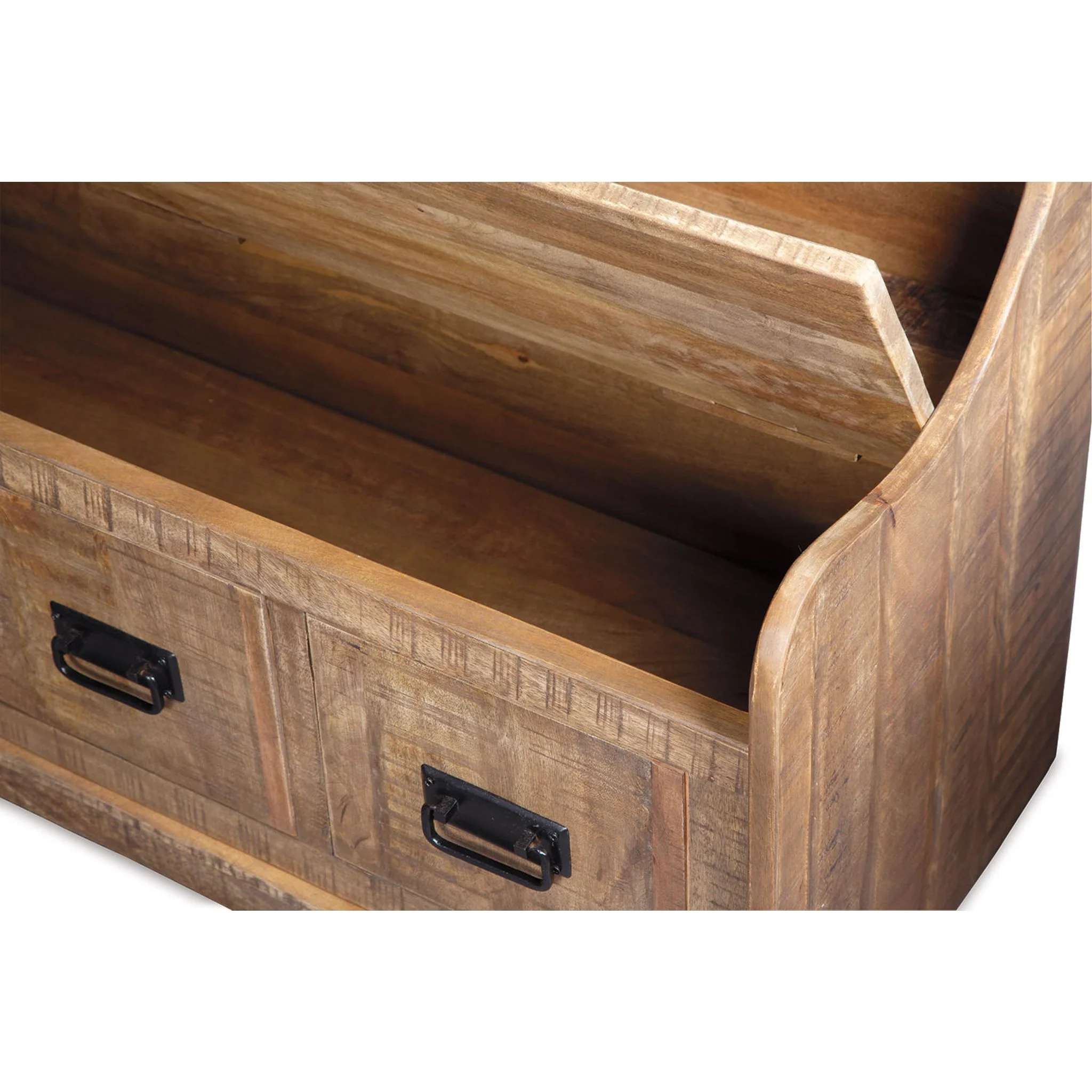 Garrettville Storage Bench - Brown - Image 11