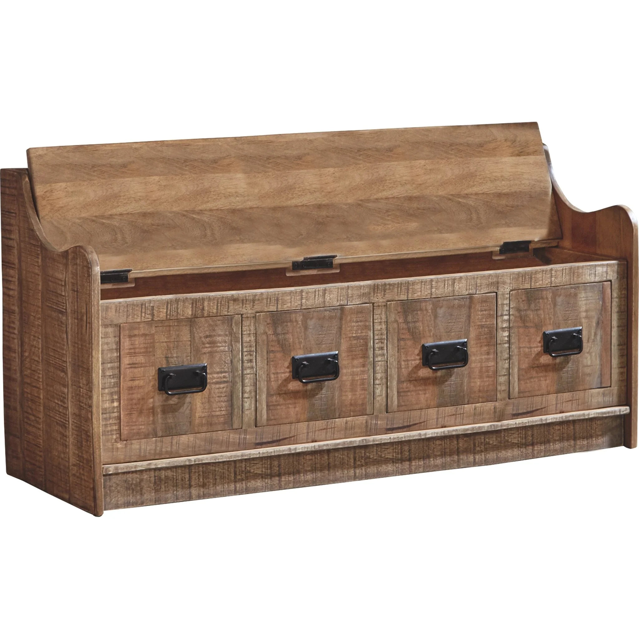 Garrettville Storage Bench - Brown - Image 5