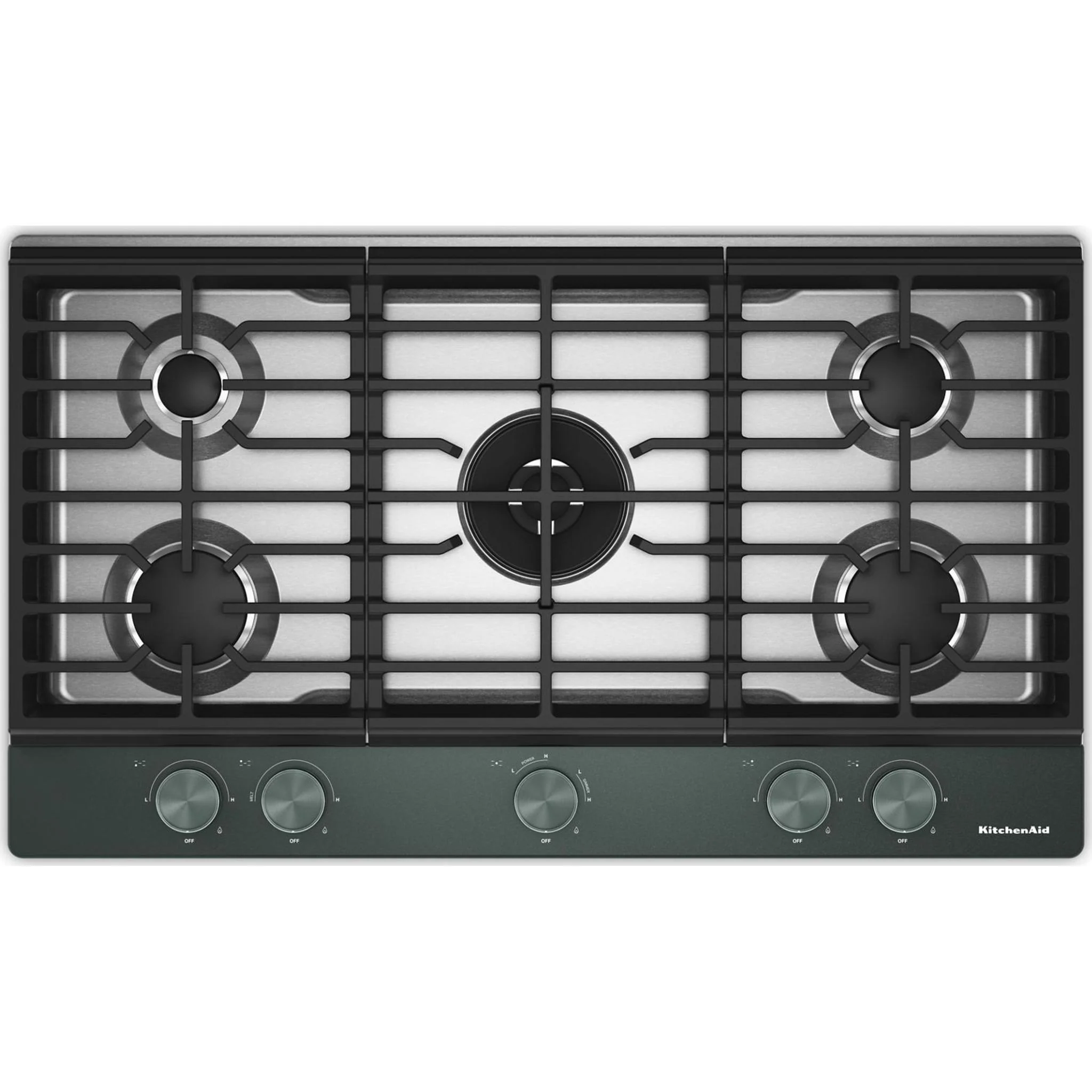 KitchenAid Gas-on-Metal Cooktop with an Integrated Wok Grate and CookShield™ Finish - Juniper (KCGK736SJP)
