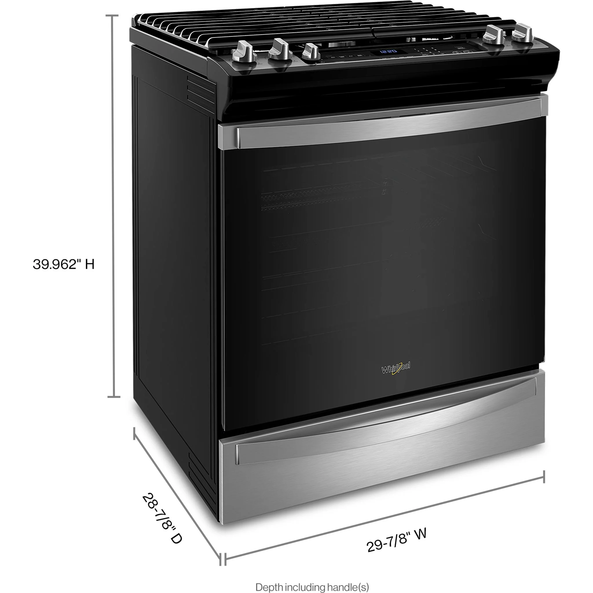 Whirlpool 5.8 cu.. ft. Gas 7-in-1 Air Fry Oven (WEG745H0LZ) - Image 3