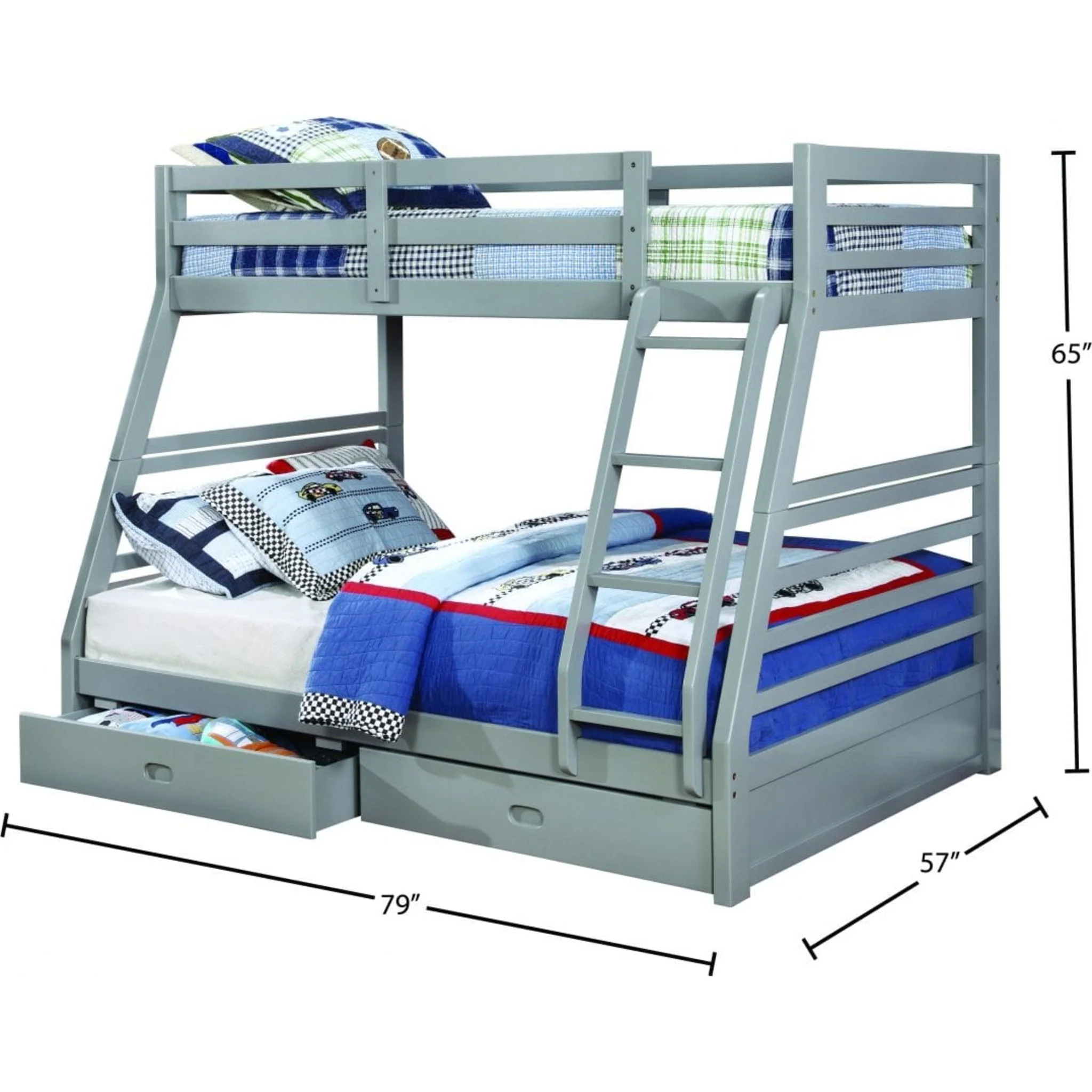 Gavin Twin/Full Bunk Bed with Storage - Image 3