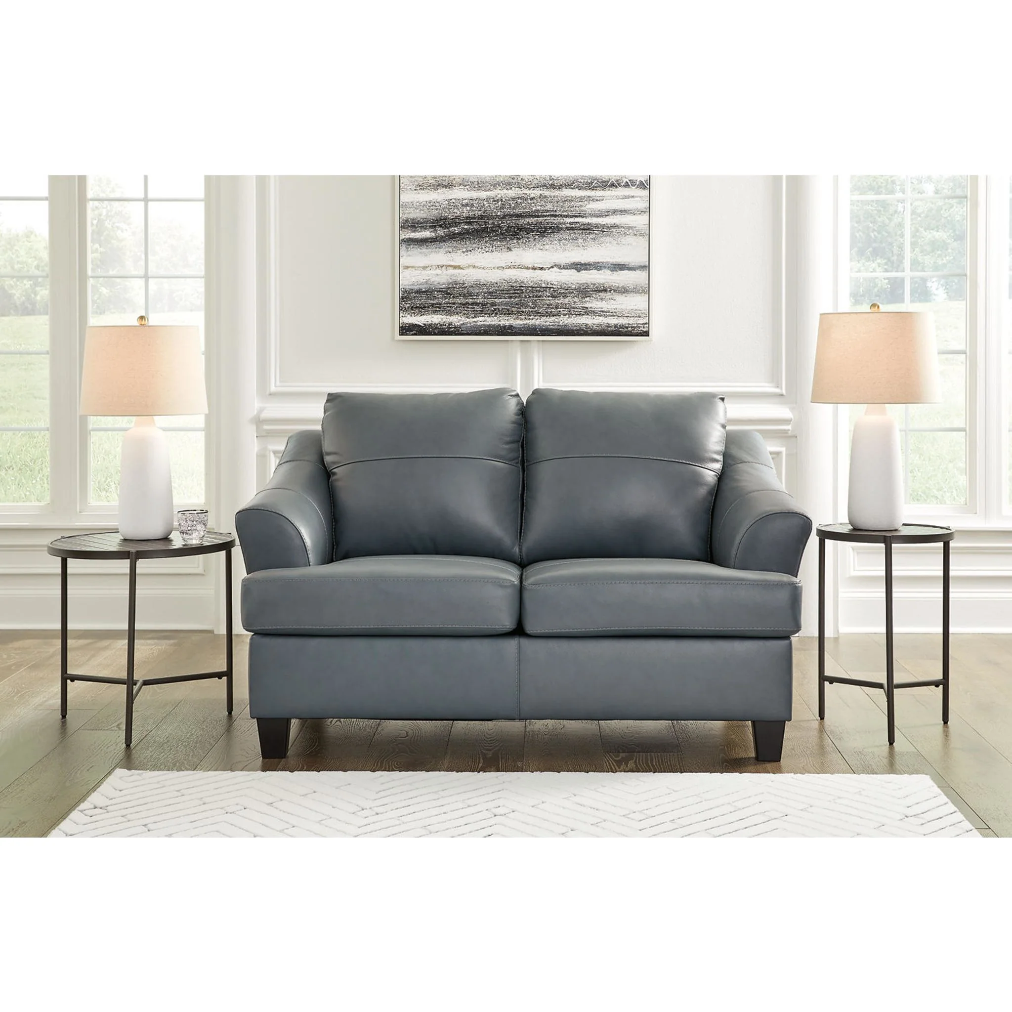 Genoa Loveseat - Steel - Image 2