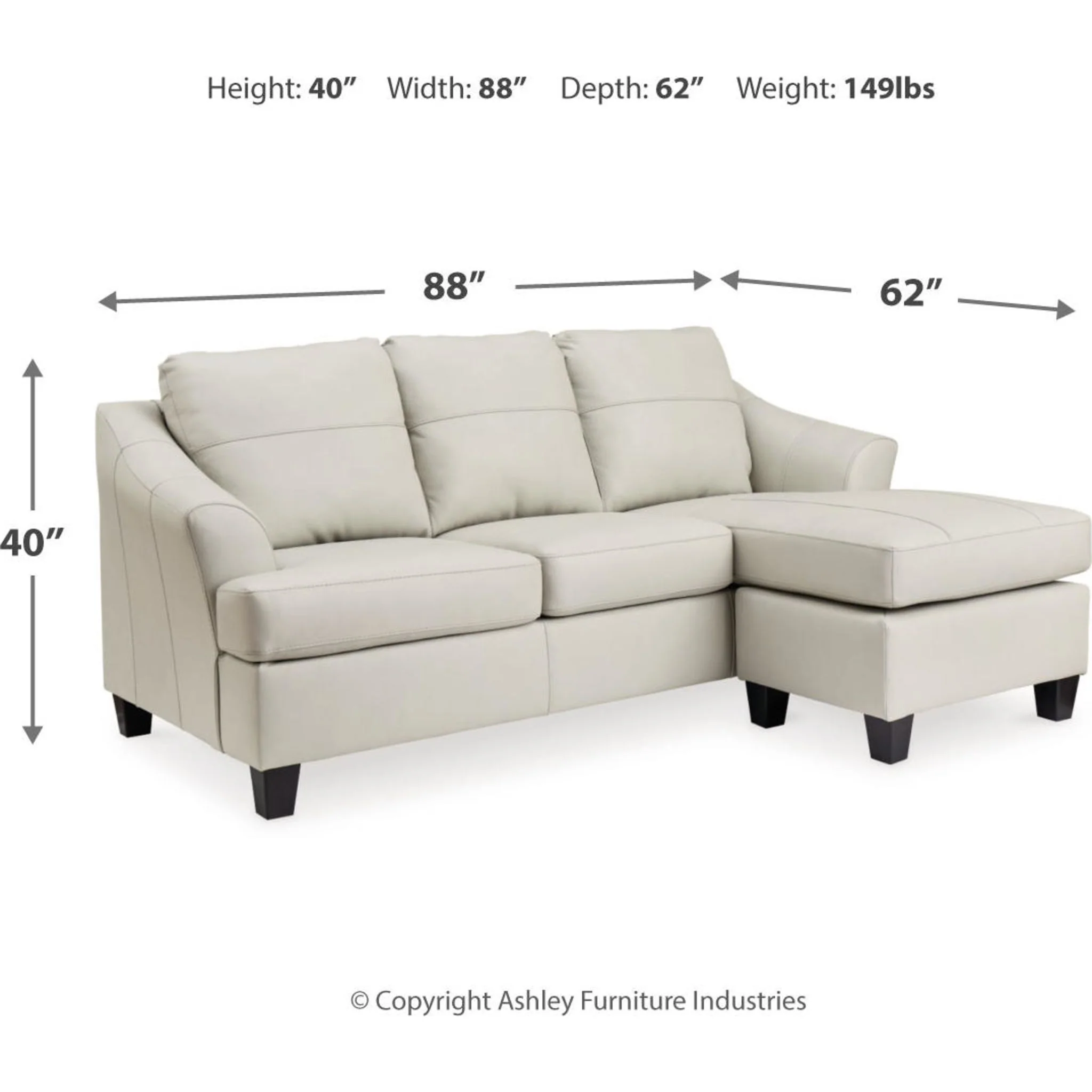 Genoa Sofa Chaise - Image 6