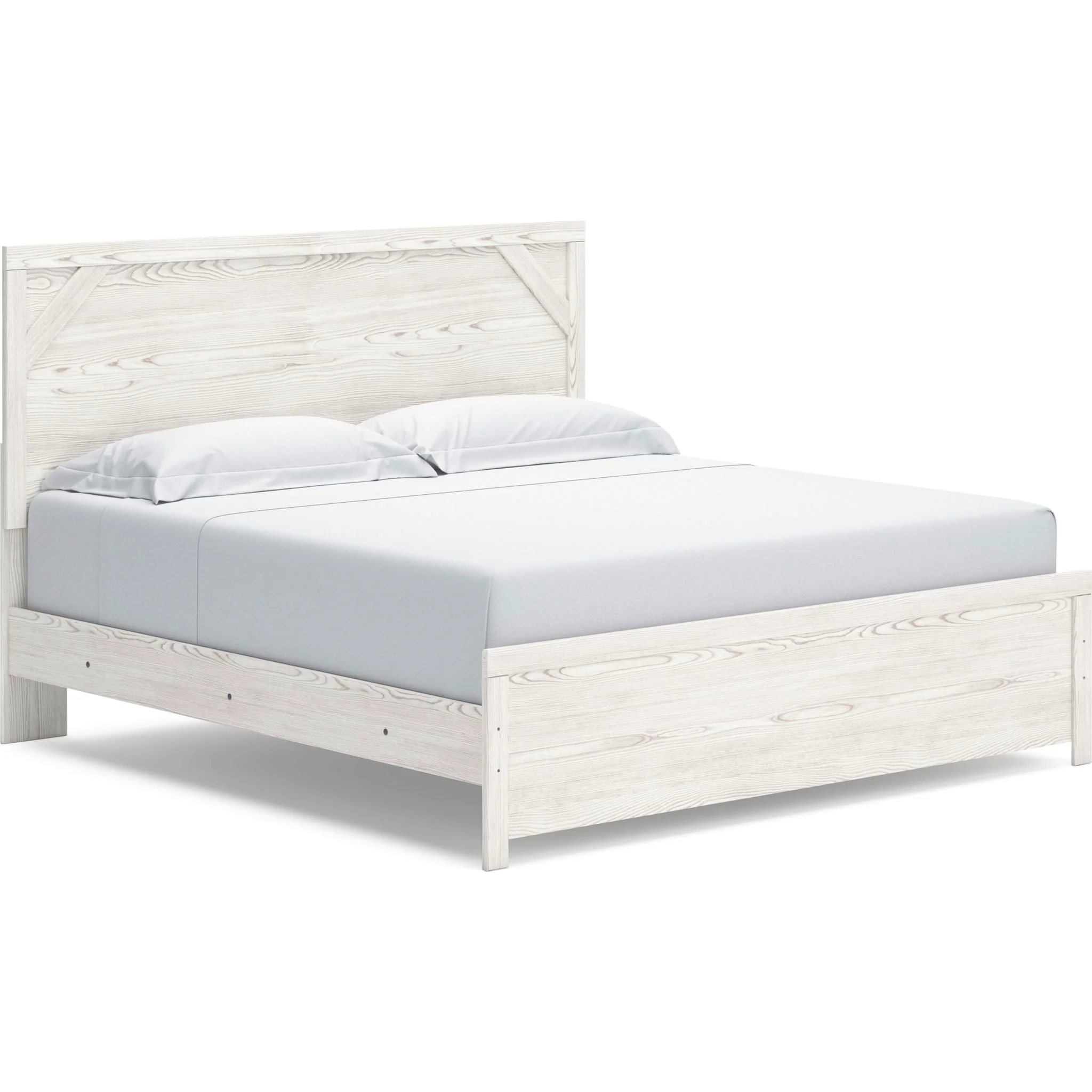 Gerridan 6 Piece Panel Bedroom - White/Gray - Image 16