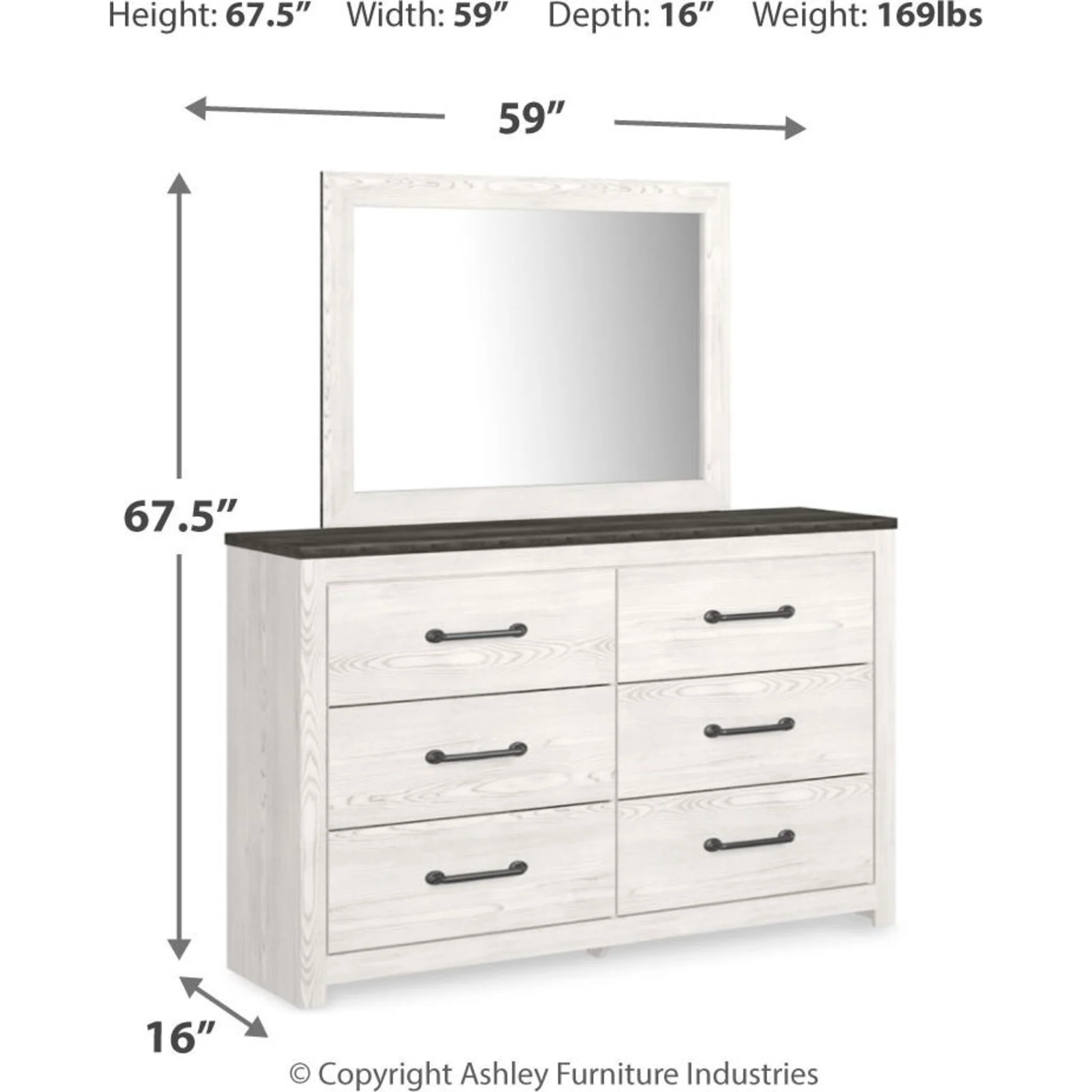 Gerridan 6 Piece Queen Panel Bedroom - Image 12