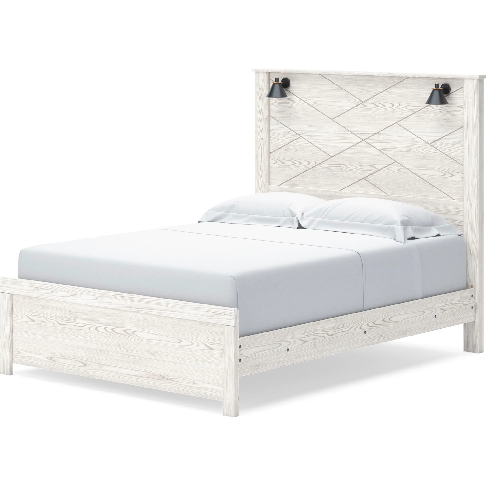 Gerridan Panel Bed - White/Gray - Image 6