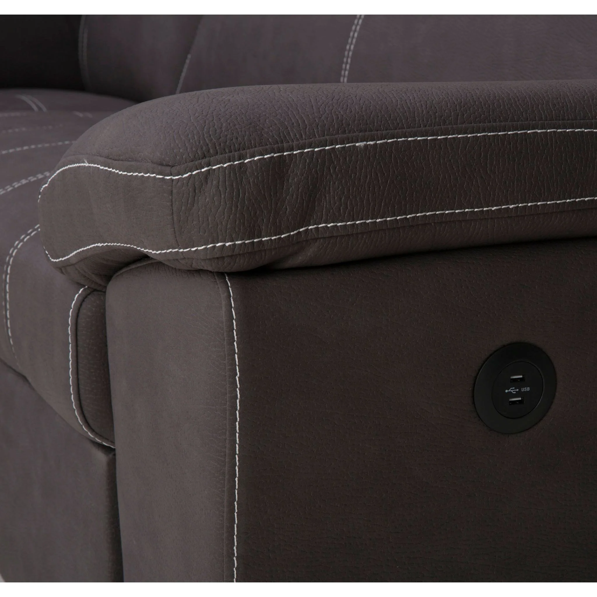 Gianluca 3 Piece Media Sleeper - Noble Charcoal - Image 11