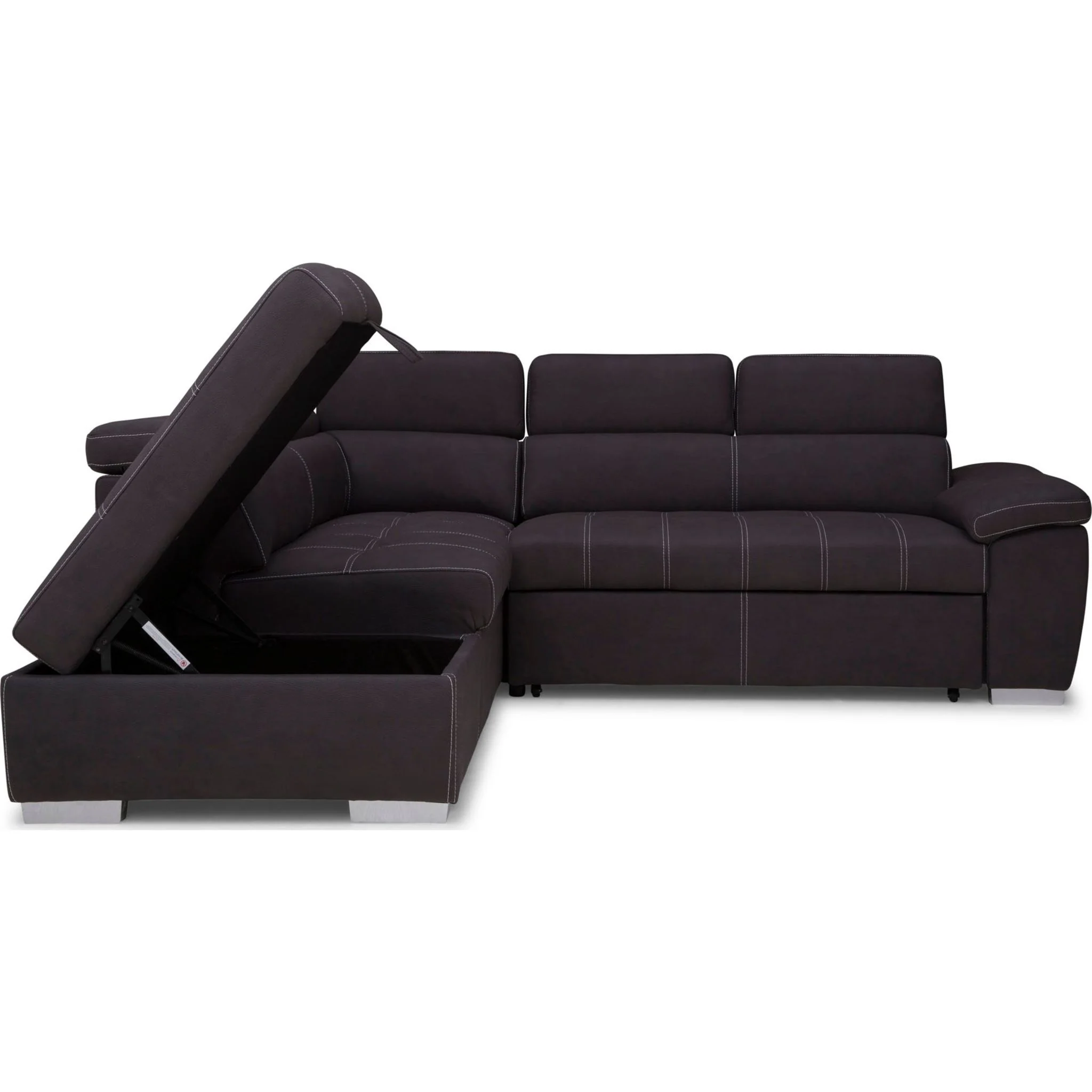Gianluca 3 Piece Media Sleeper - Noble Charcoal - Image 2
