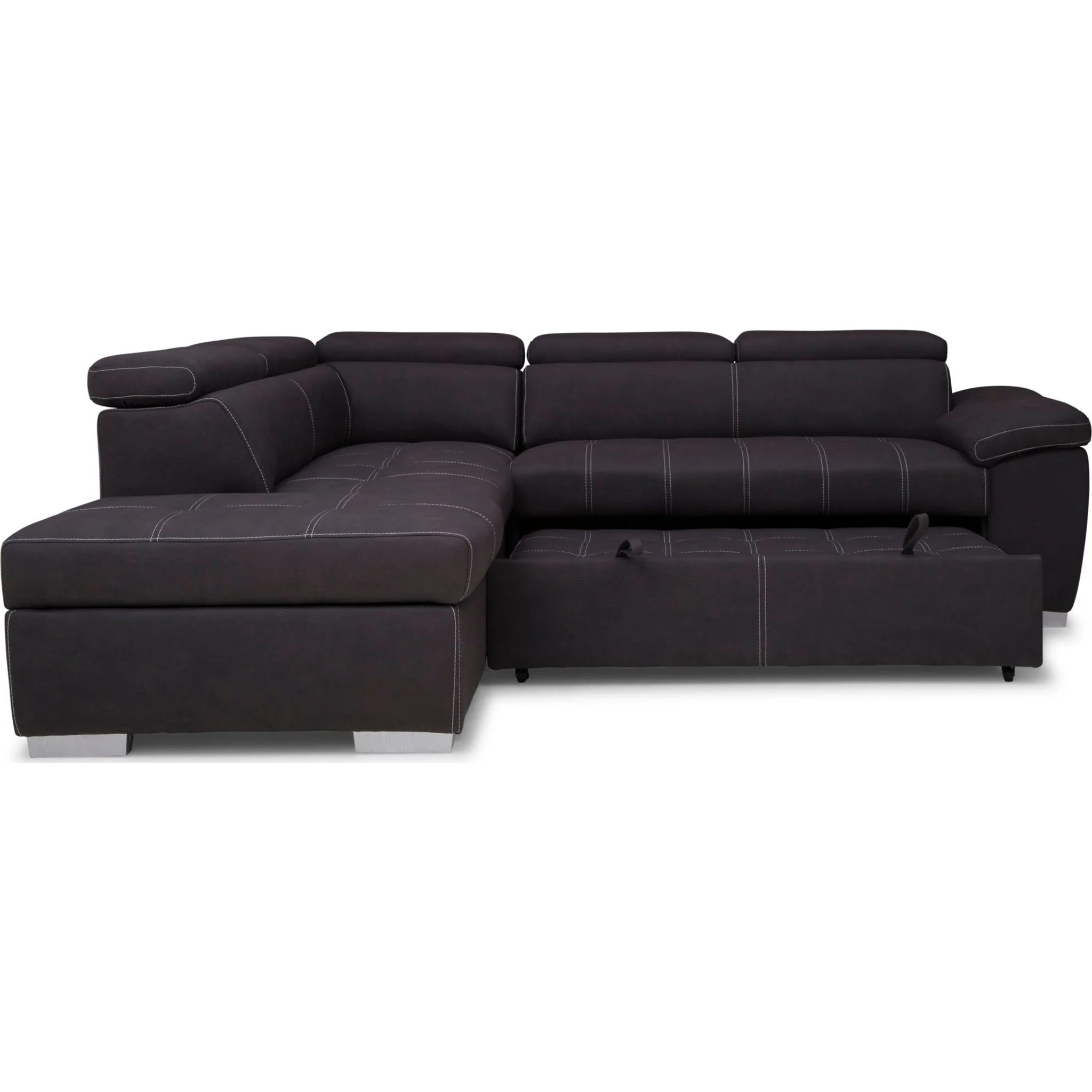 Gianluca 3 Piece Media Sleeper - Noble Charcoal - Image 3