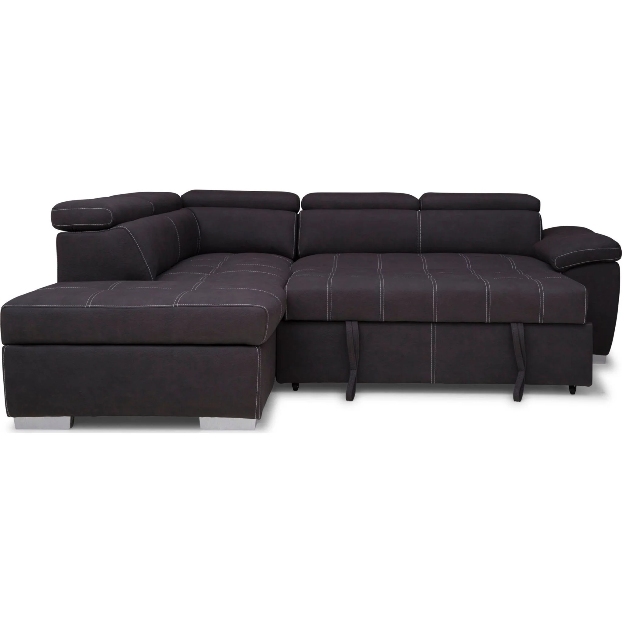 Gianluca 3 Piece Media Sleeper - Noble Charcoal - Image 4