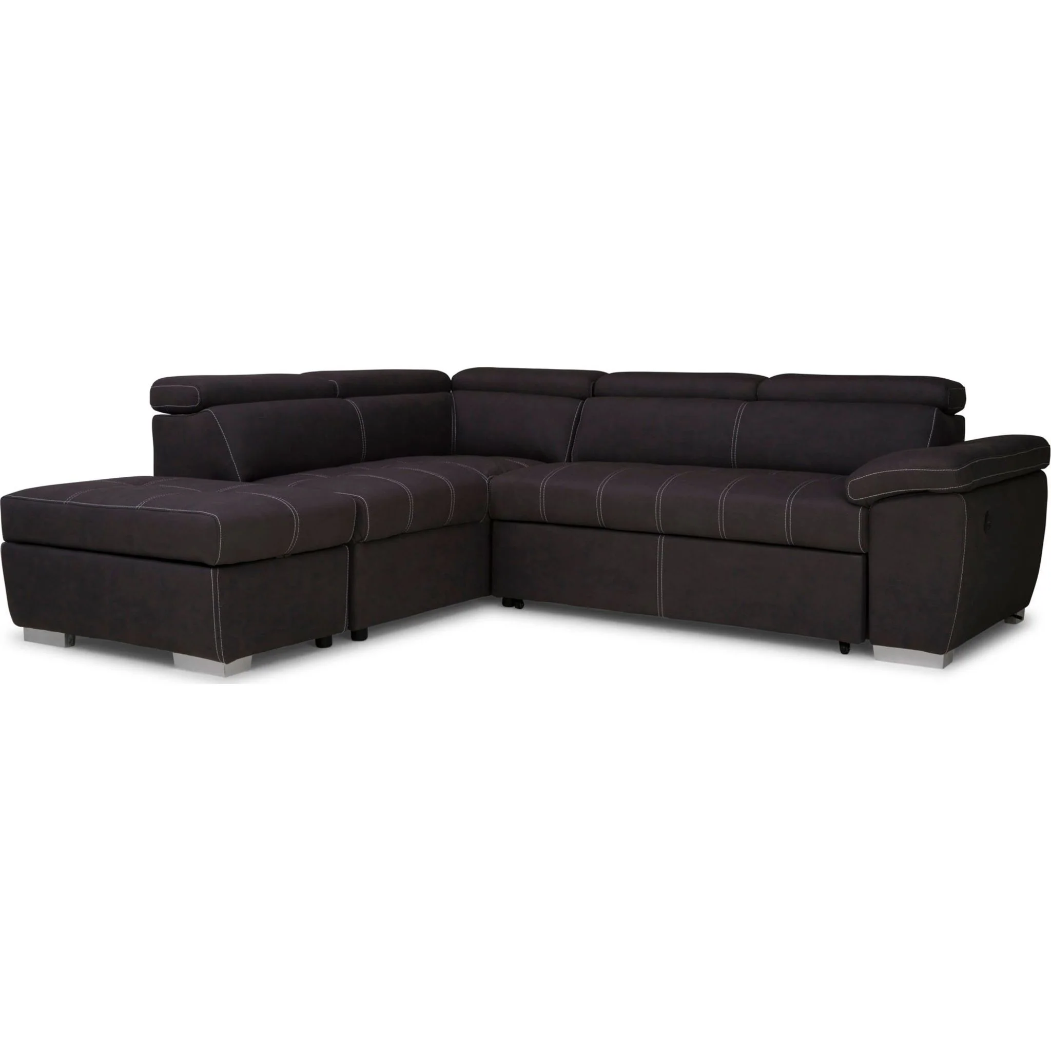 Gianluca 3 Piece Media Sleeper - Noble Charcoal - Image 6