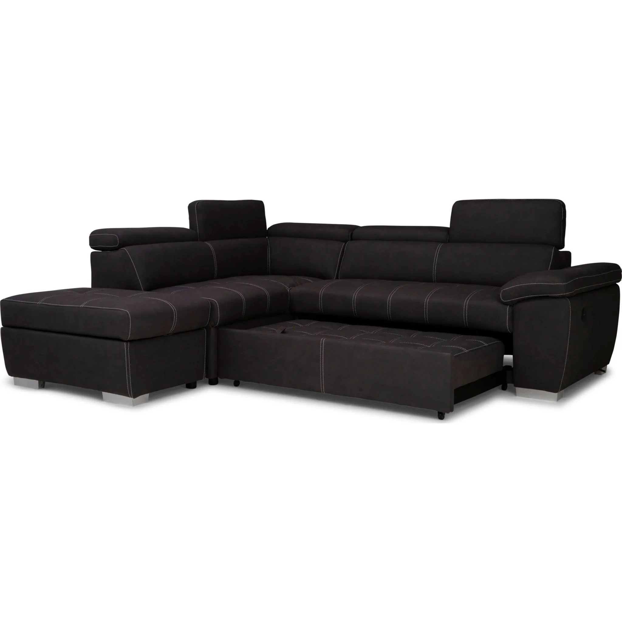 Gianluca 3 Piece Media Sleeper - Noble Charcoal - Image 7