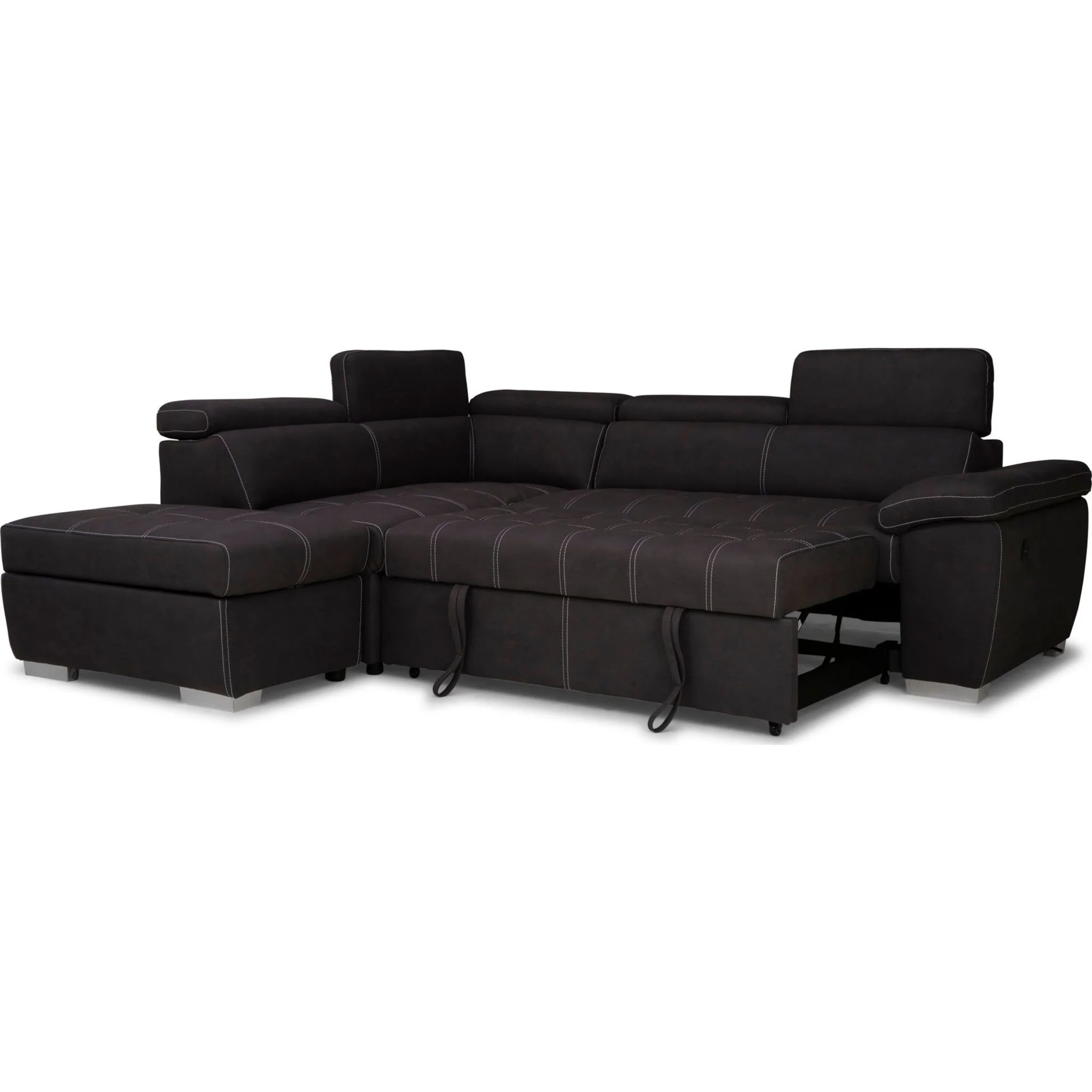 Gianluca 3 Piece Media Sleeper - Noble Charcoal - Image 8