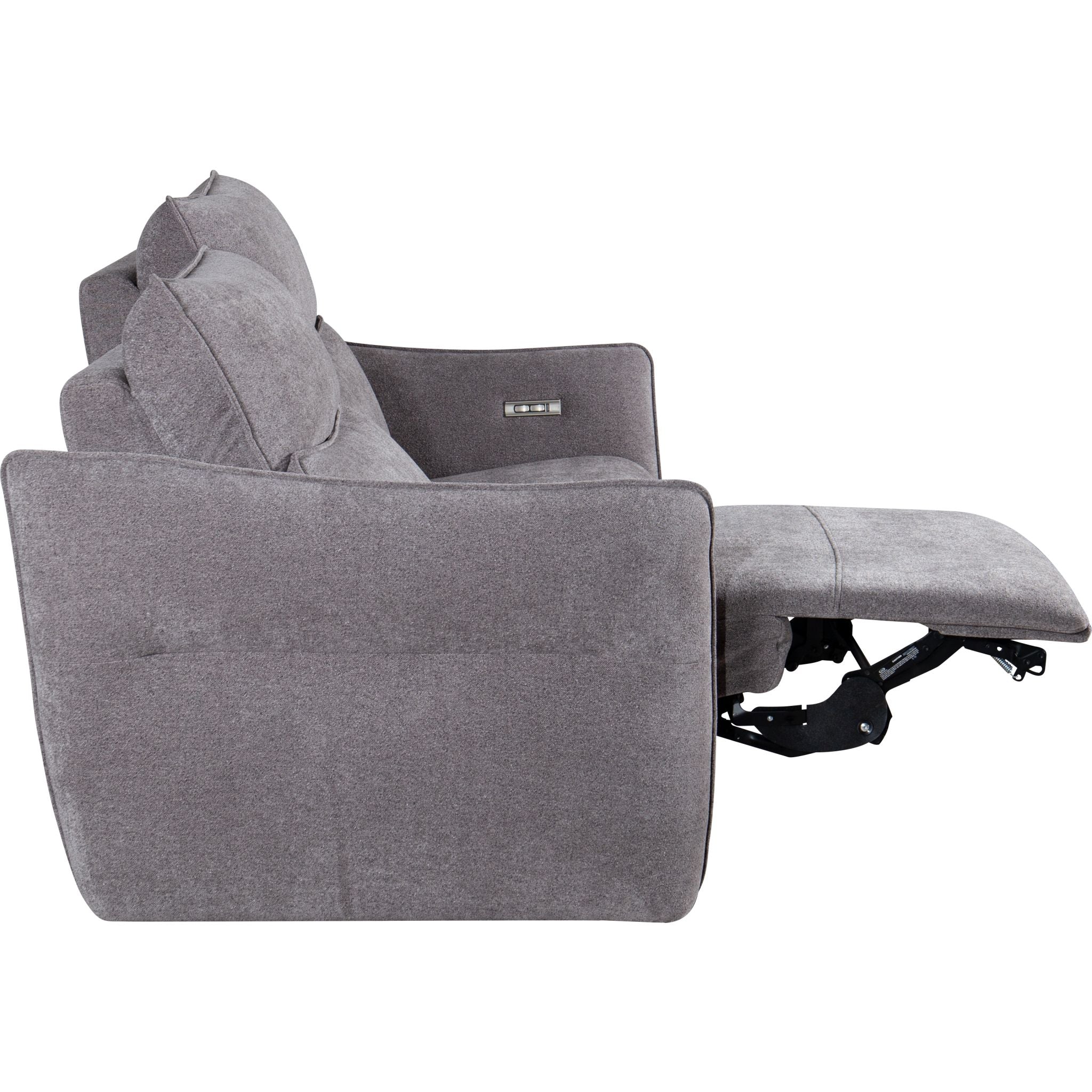 Gianni 2 Piece Power Reclining Loveseat - Trento Pewter - Image 3